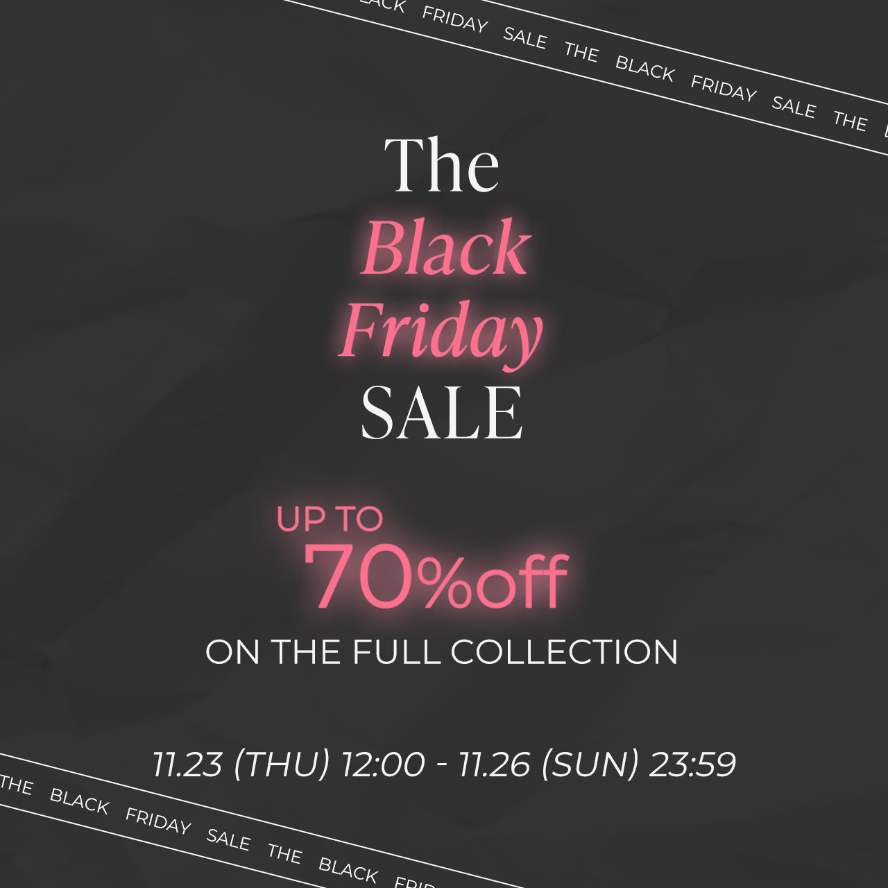 【オンラインショップ限定】11.26(sun)まで!BLACK FRIDAY SALE 開催中🔮
