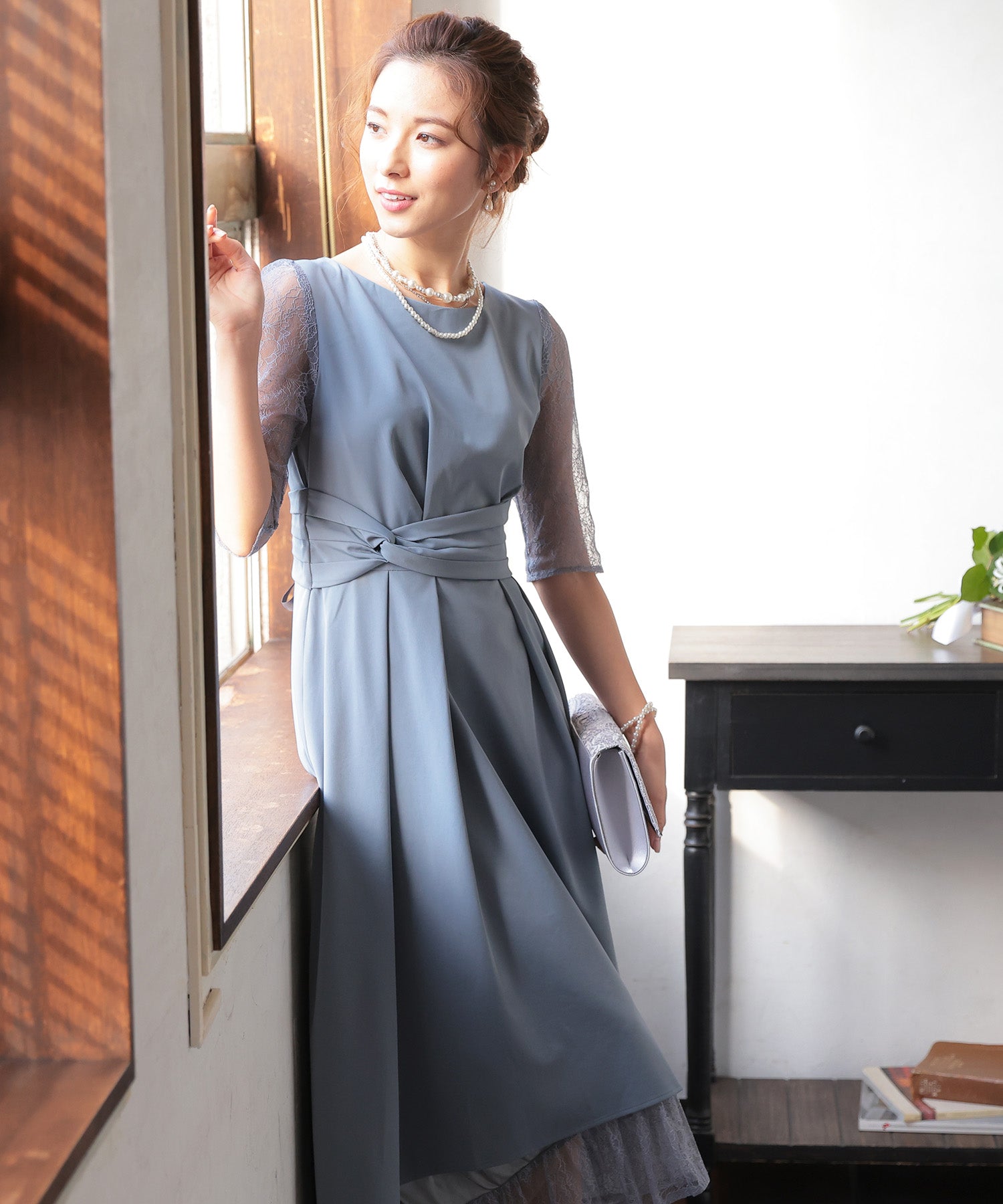 ブルー model:163cm 着用サイズ:M