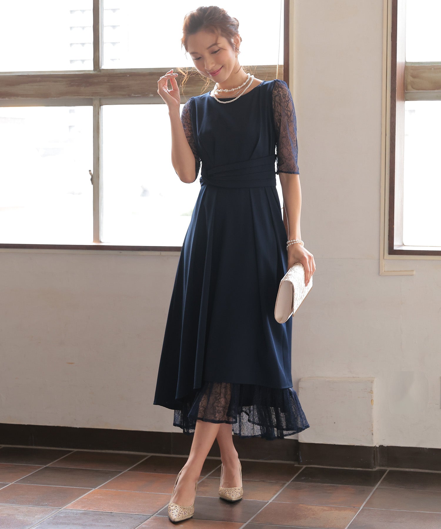 ネイビー model:163cm 着用サイズ:M