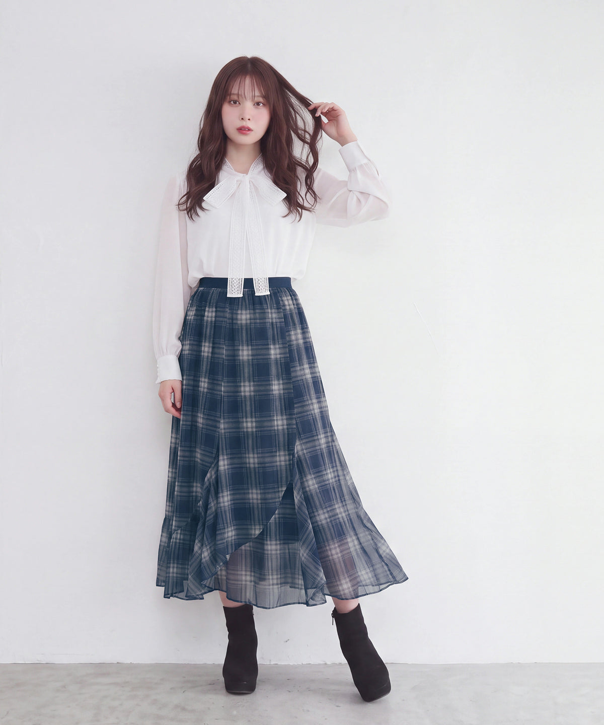 ネイビー (AI画像)model:160cm 着用サイズ:M