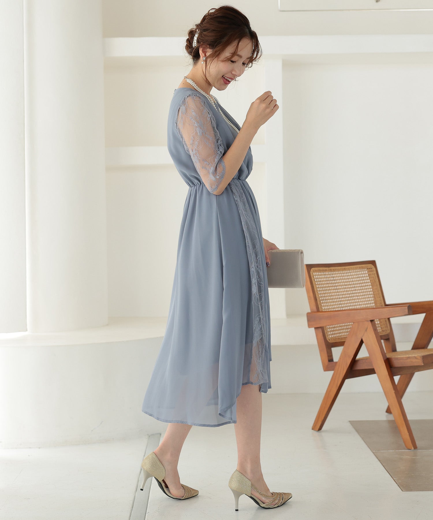 ブルー model:163cm 着用サイズ:M