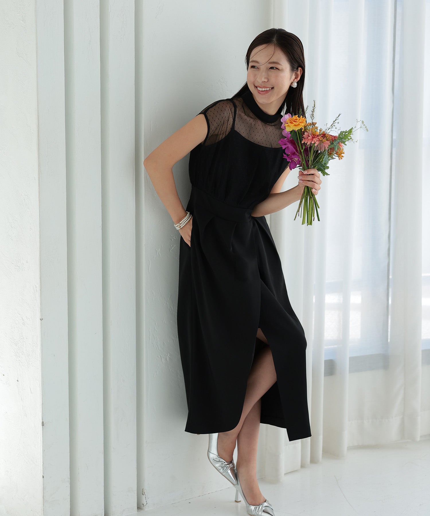 ブラック model:163 着用サイズ:M
