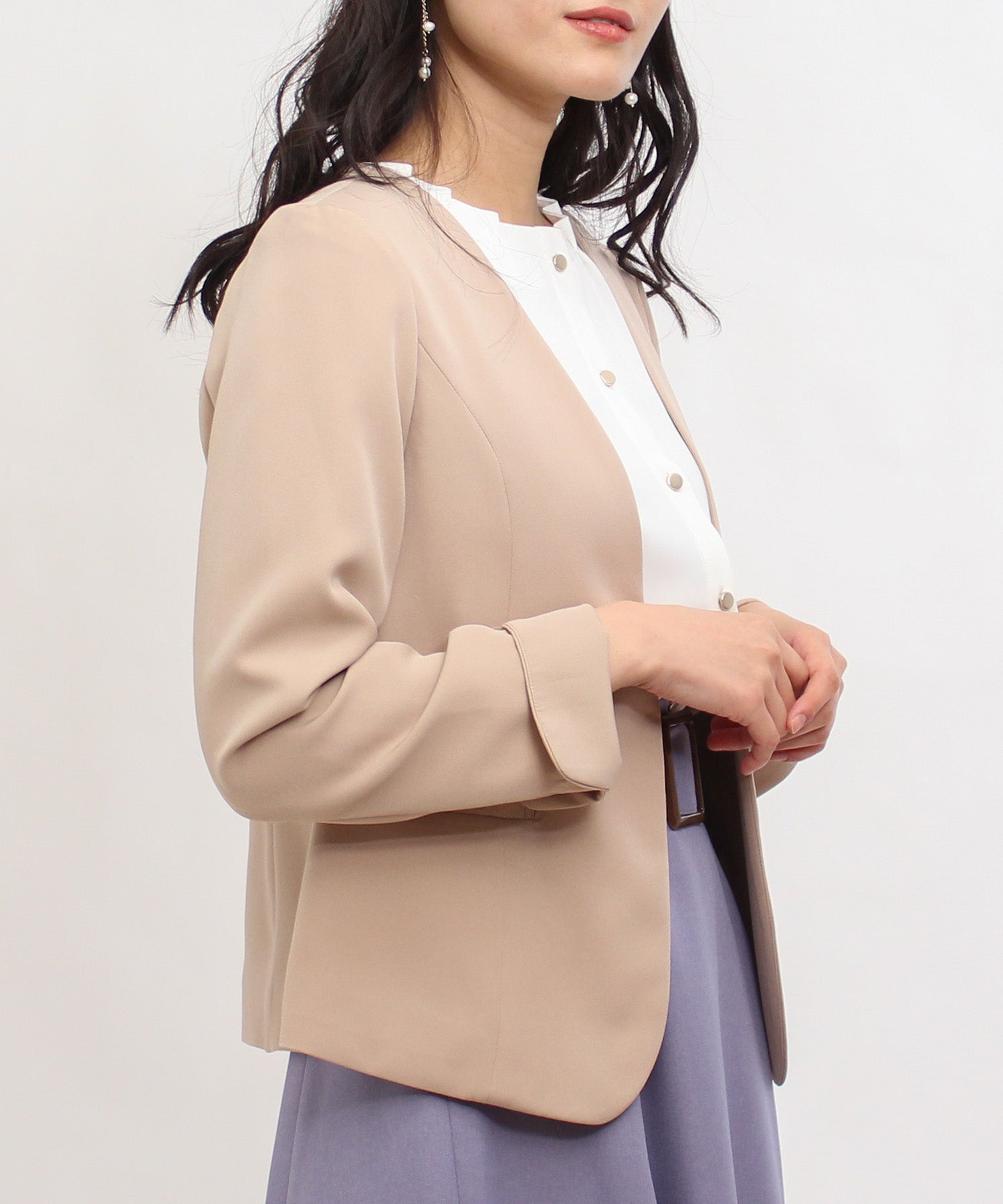 ベージュ model:166cm 着用サイズ:M