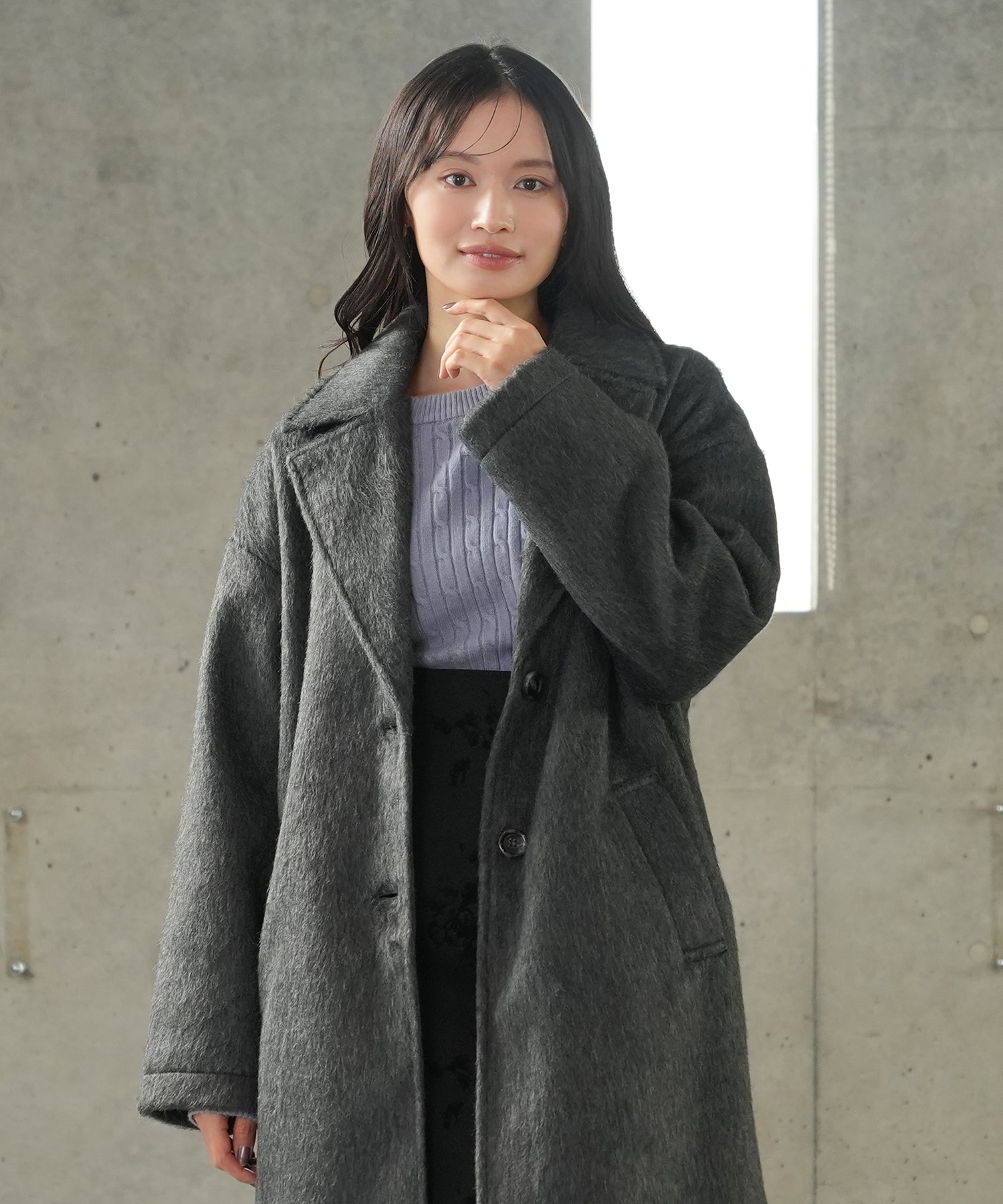 チャコール model:165 着用サイズ:M