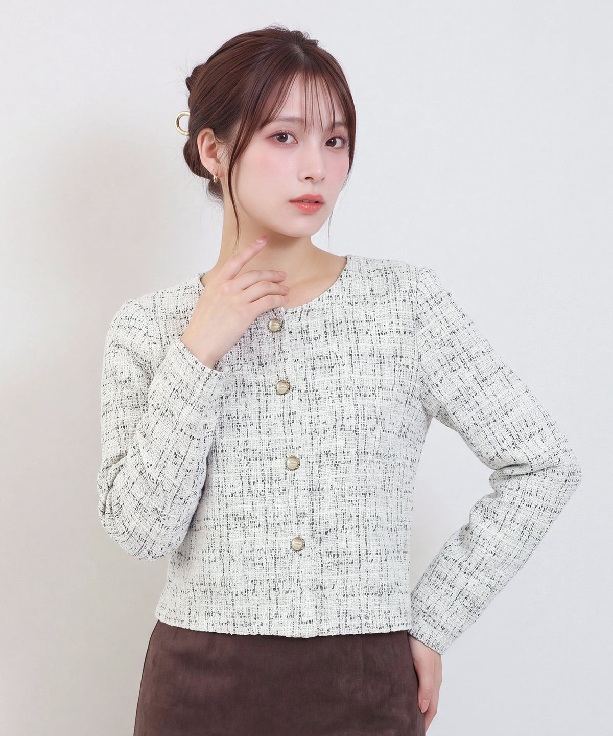 ライトグレー(AI画像) model:160cm 着用サイズ:M
