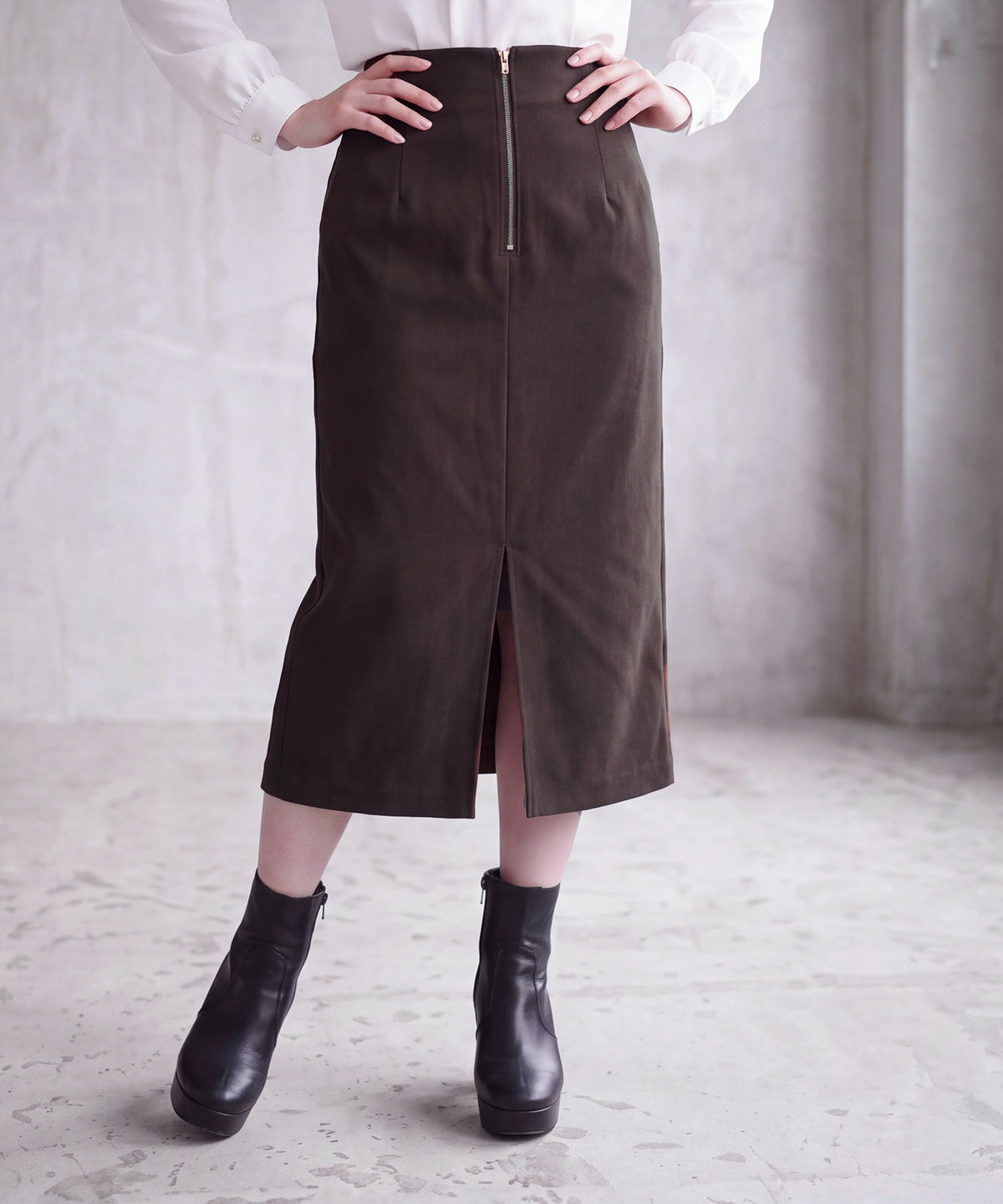 ブラウン(AI画像) model:160cm 着用サイズ:S