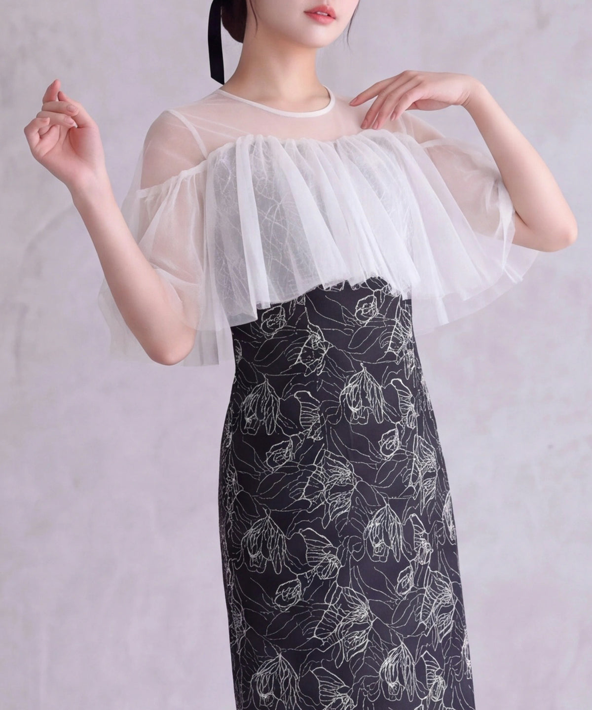 ブラック(AI画像) model:156 着用サイズ:M