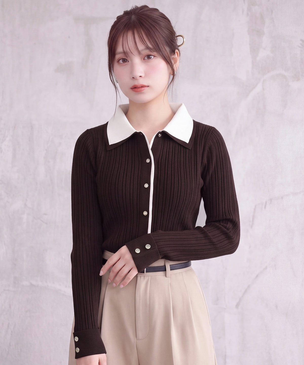 ブラウン(AI画像) model:160cm