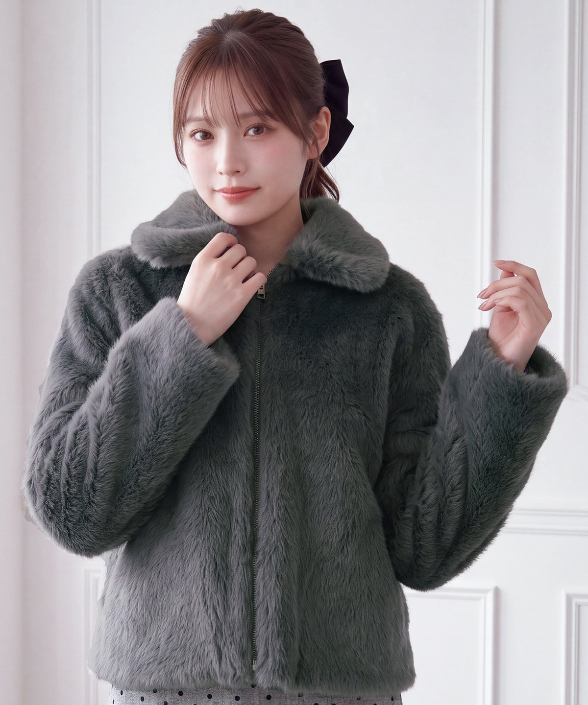 チャコール (AI画像) model:160cm 着用サイズ: M