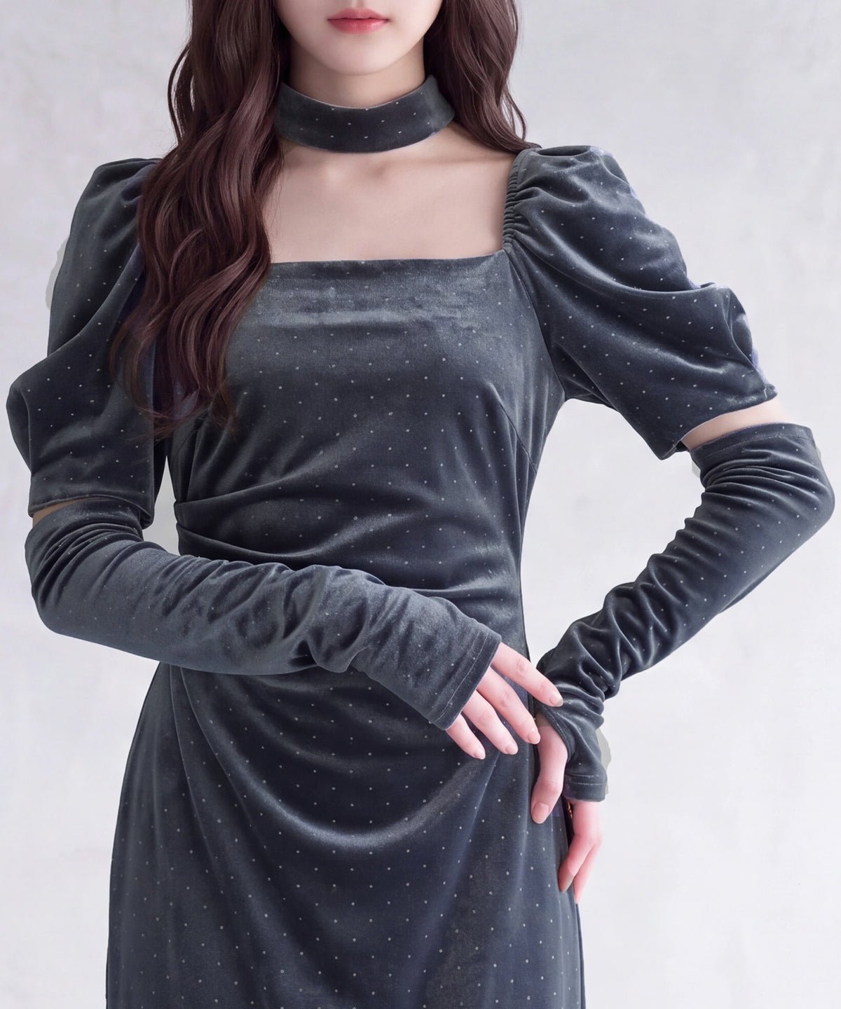 チャコール(AI画像) model:160cm 着用サイズ: M
