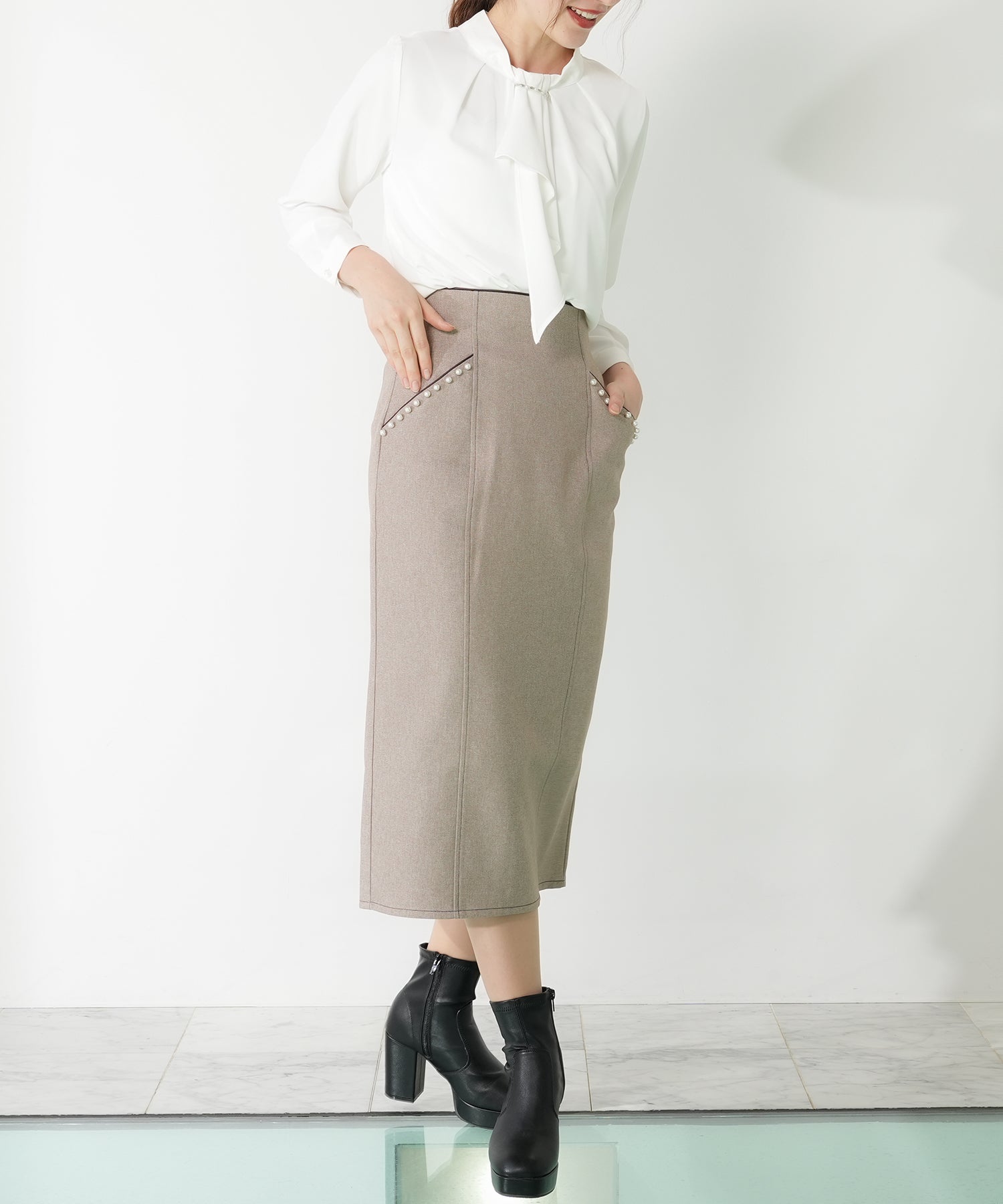 ホワイト model:162cm 着用サイズ:S