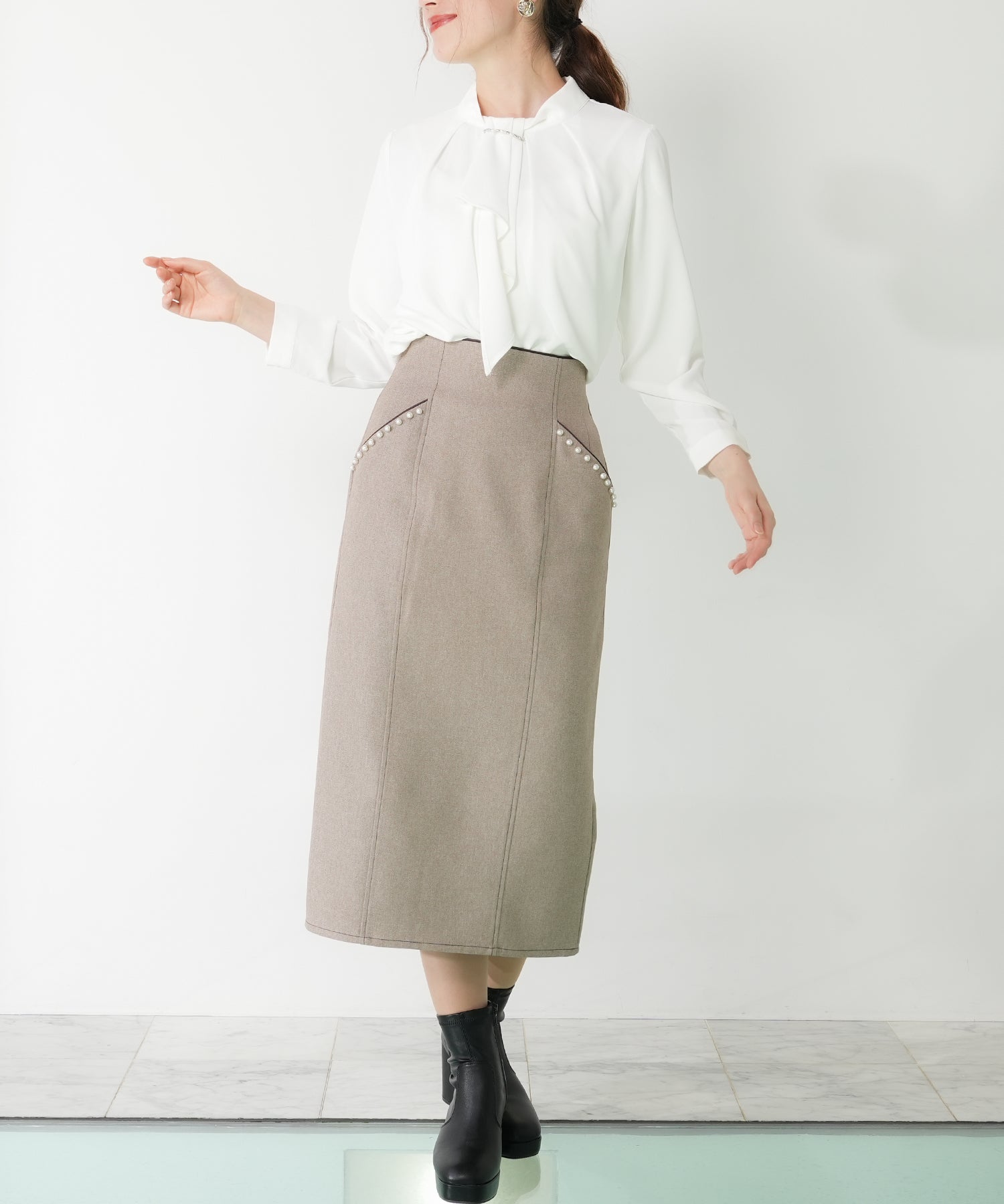 ホワイト model:162cm 着用サイズ:S