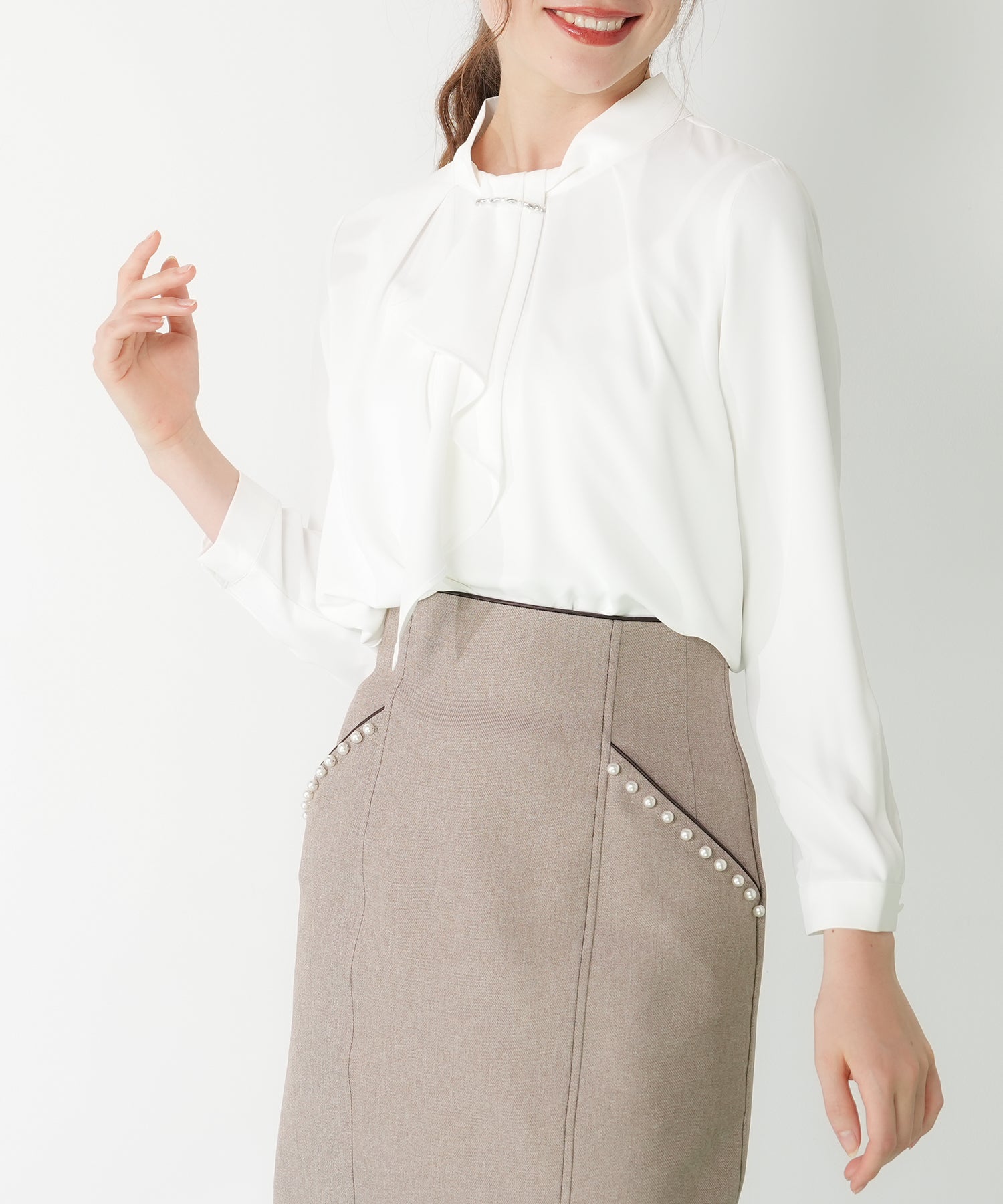 ホワイト model:162cm 着用サイズ:S