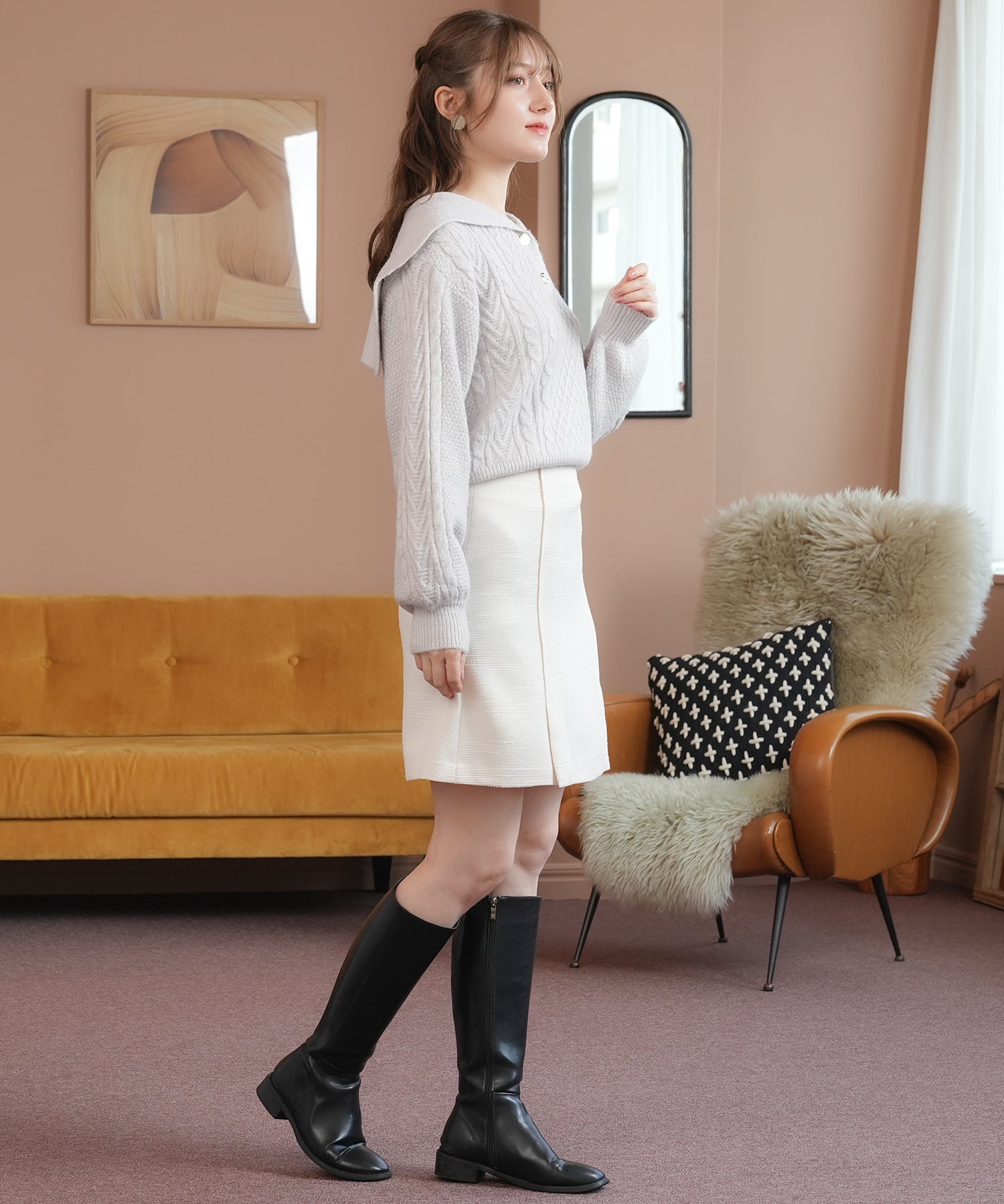 アイボリー model:163cm 着用サイズ:S