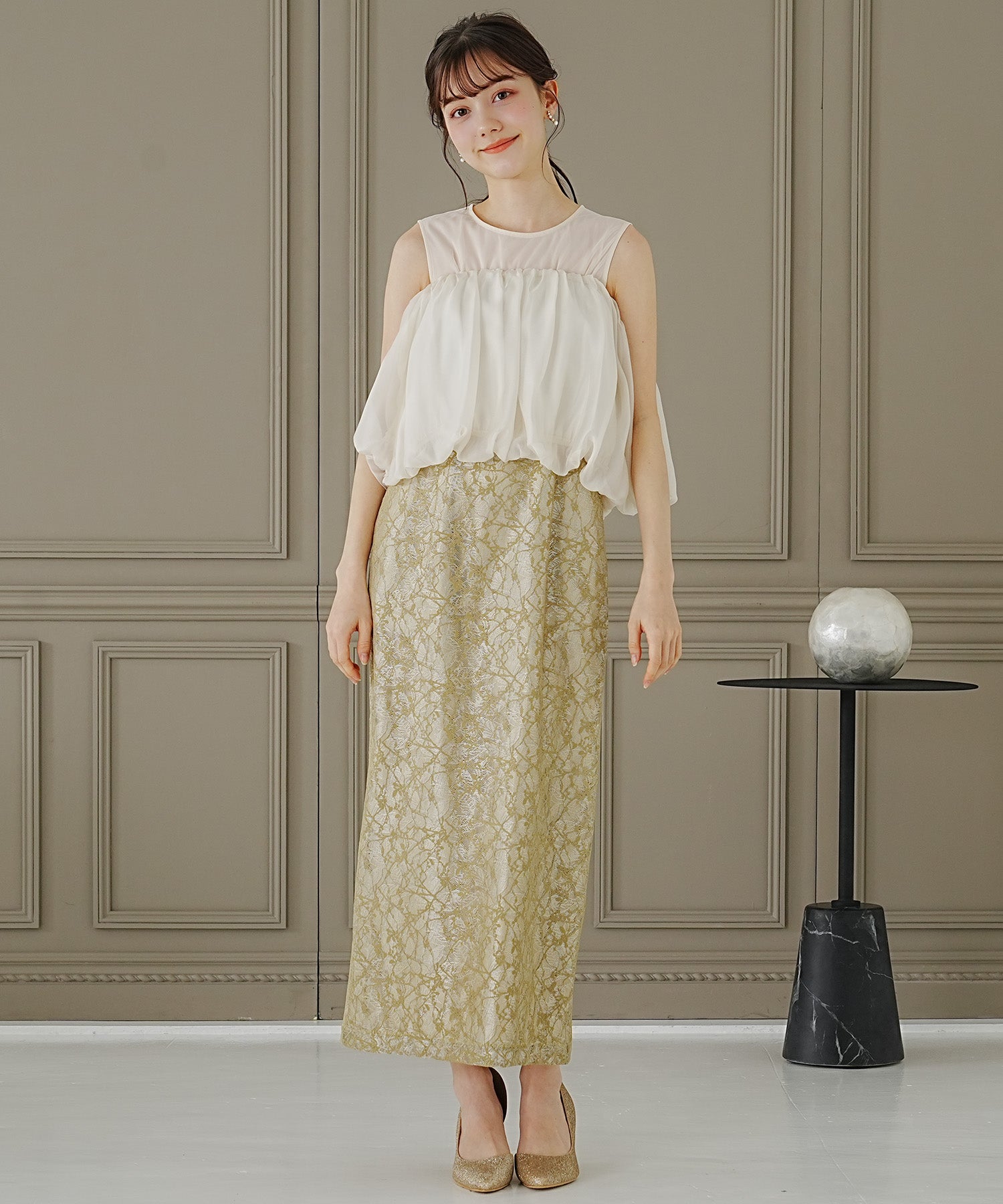 イエロー model:158cm 着用サイズ:M