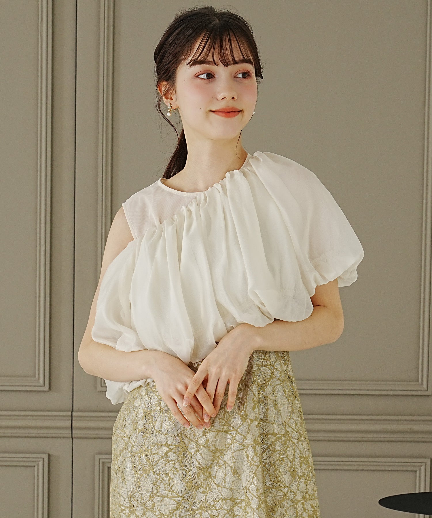 イエロー model:158cm 着用サイズ:M