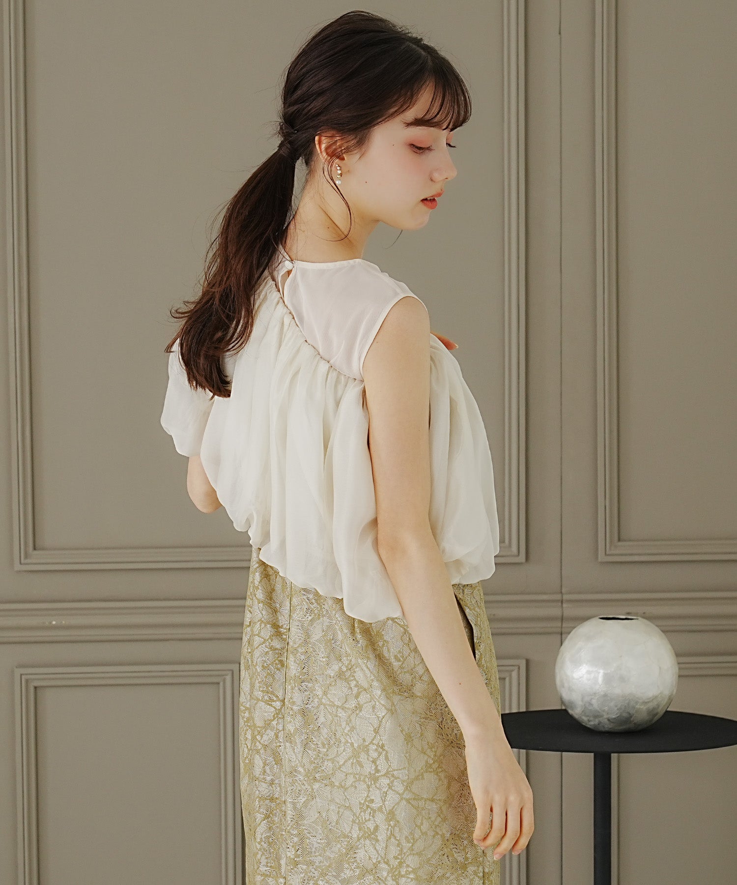 イエロー model:158cm 着用サイズ:M