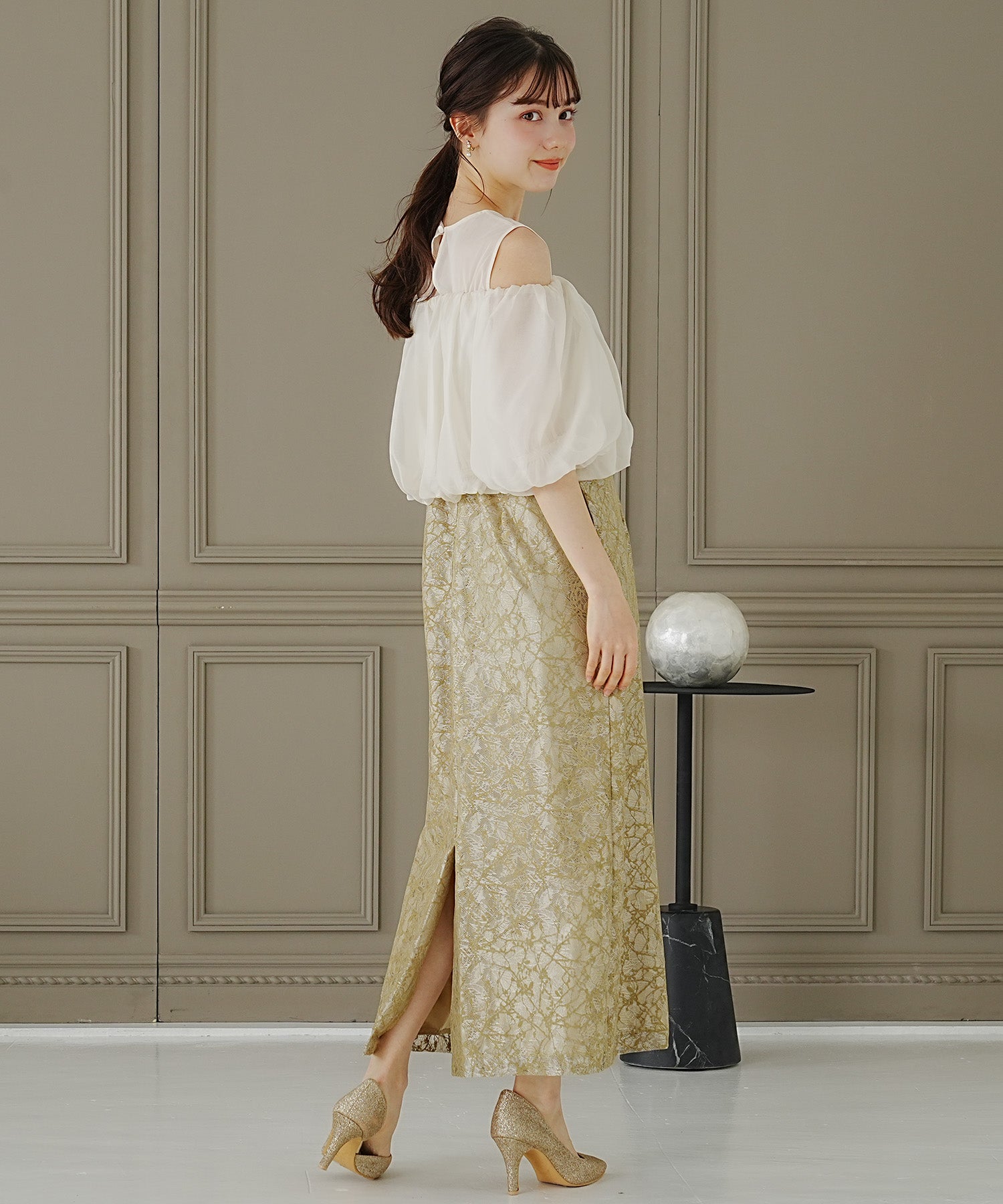 イエロー model:158cm 着用サイズ:M