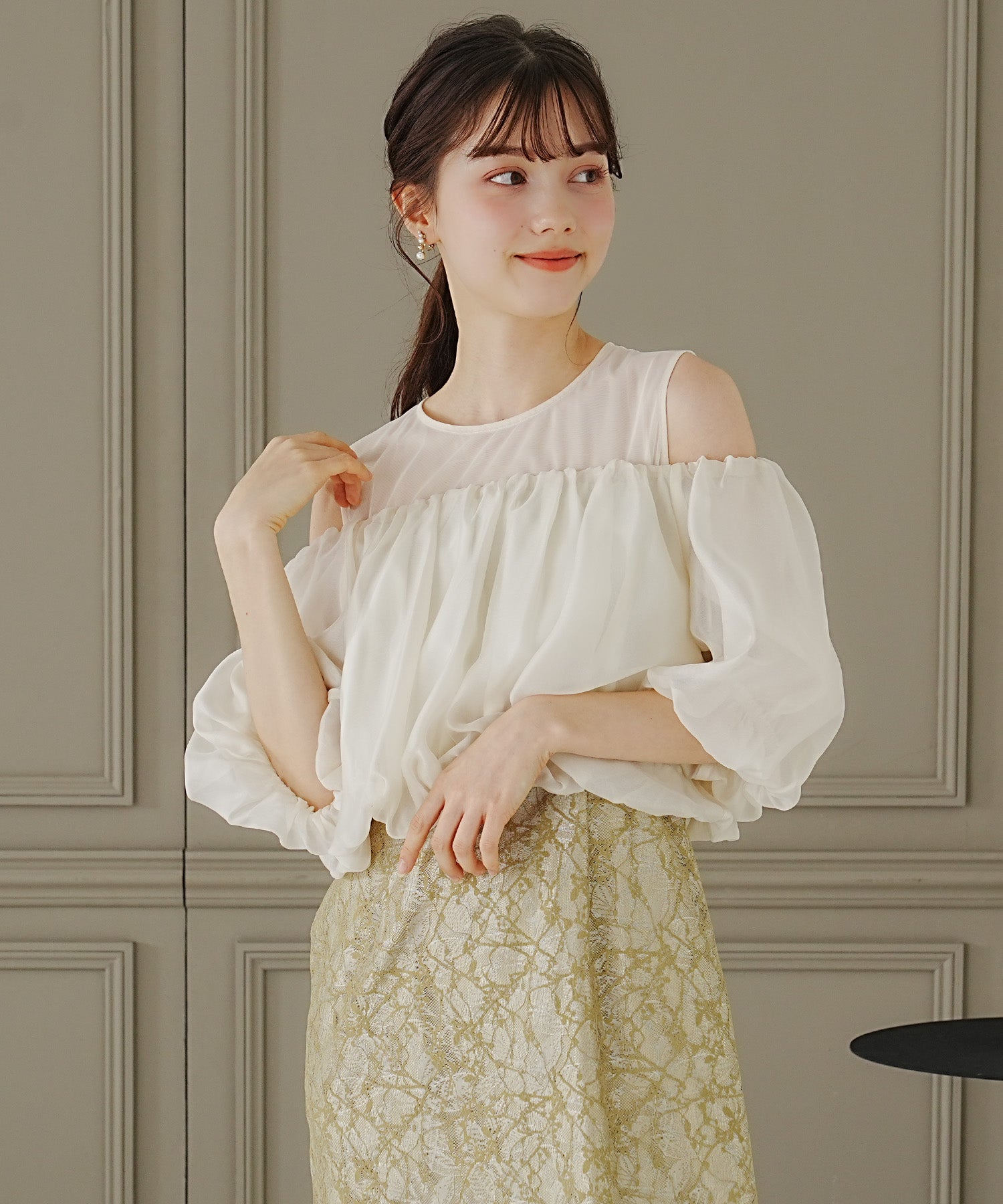 イエロー model:158cm 着用サイズ:M