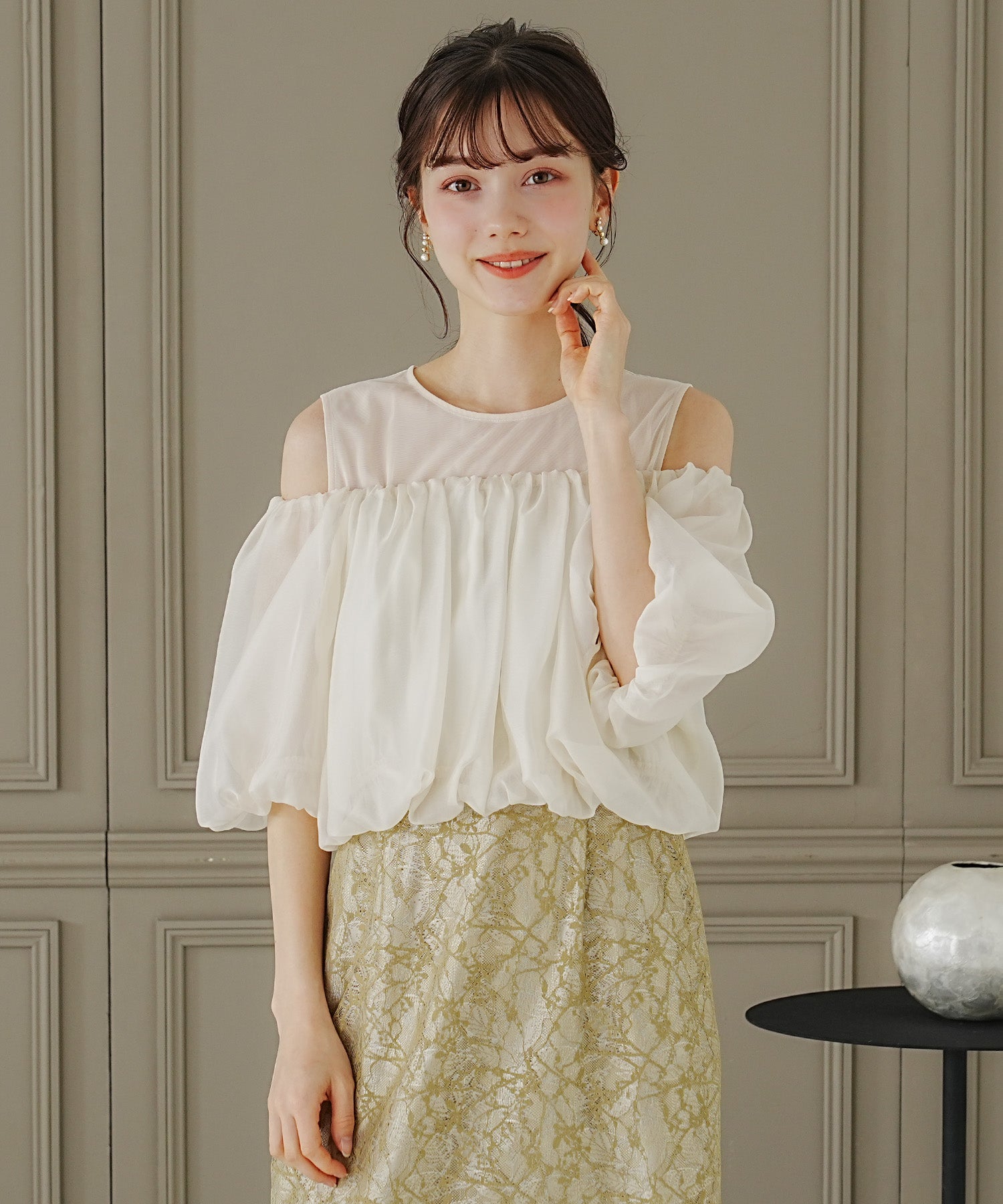 イエロー model:158cm 着用サイズ:M