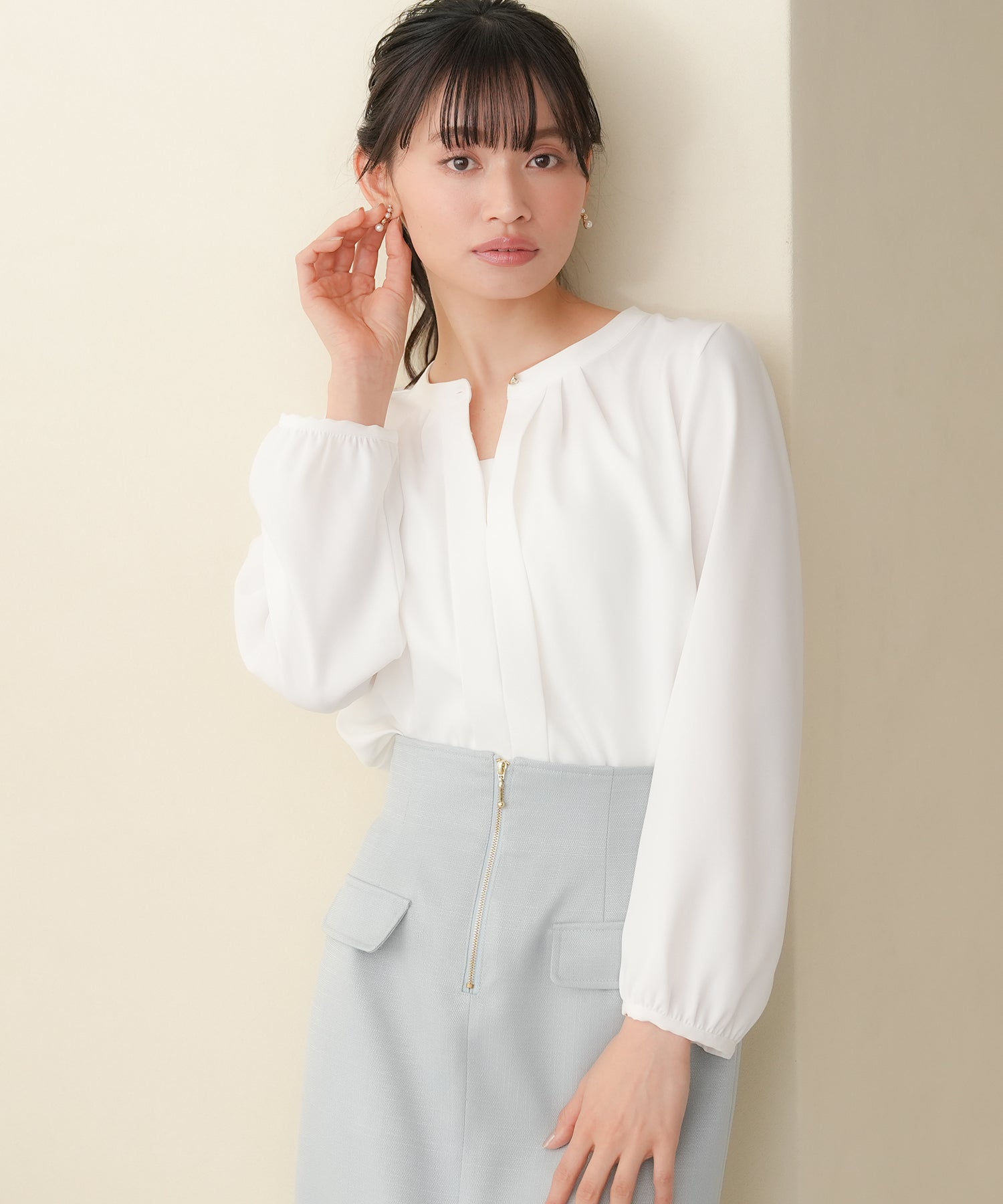 ホワイト model:165cm 着用サイズ:M