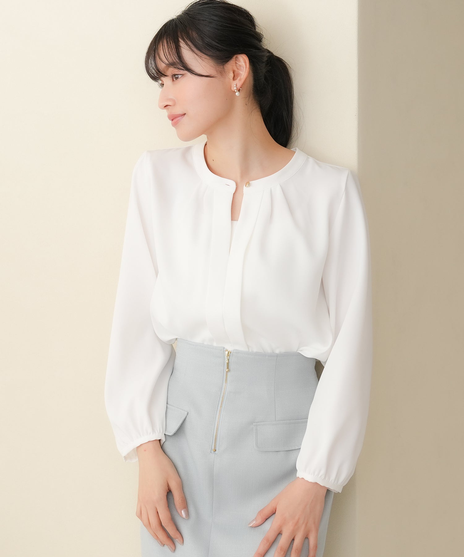 ホワイト model:165cm 着用サイズ:M