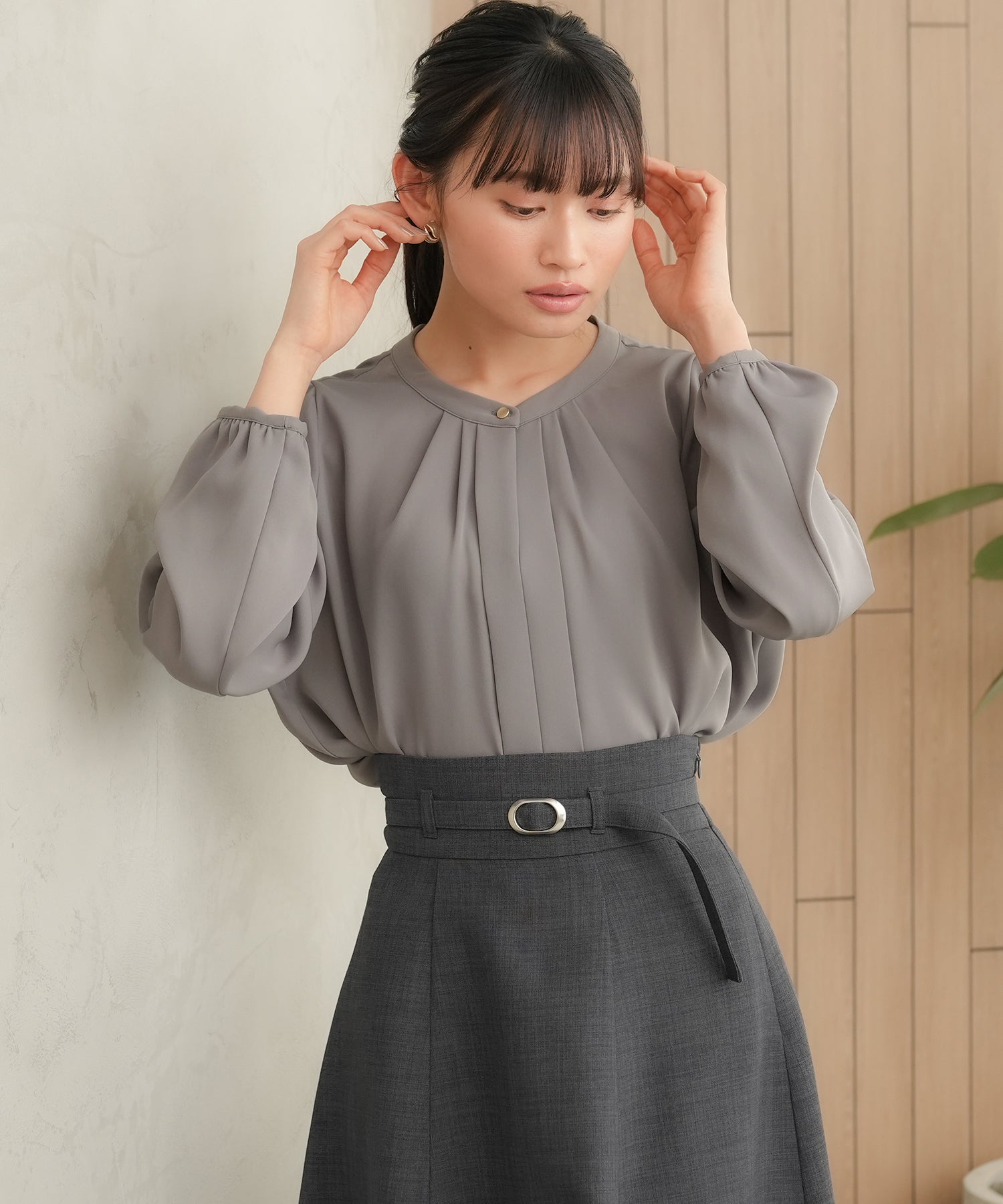 チャコール model:165cm 着用サイズ:M