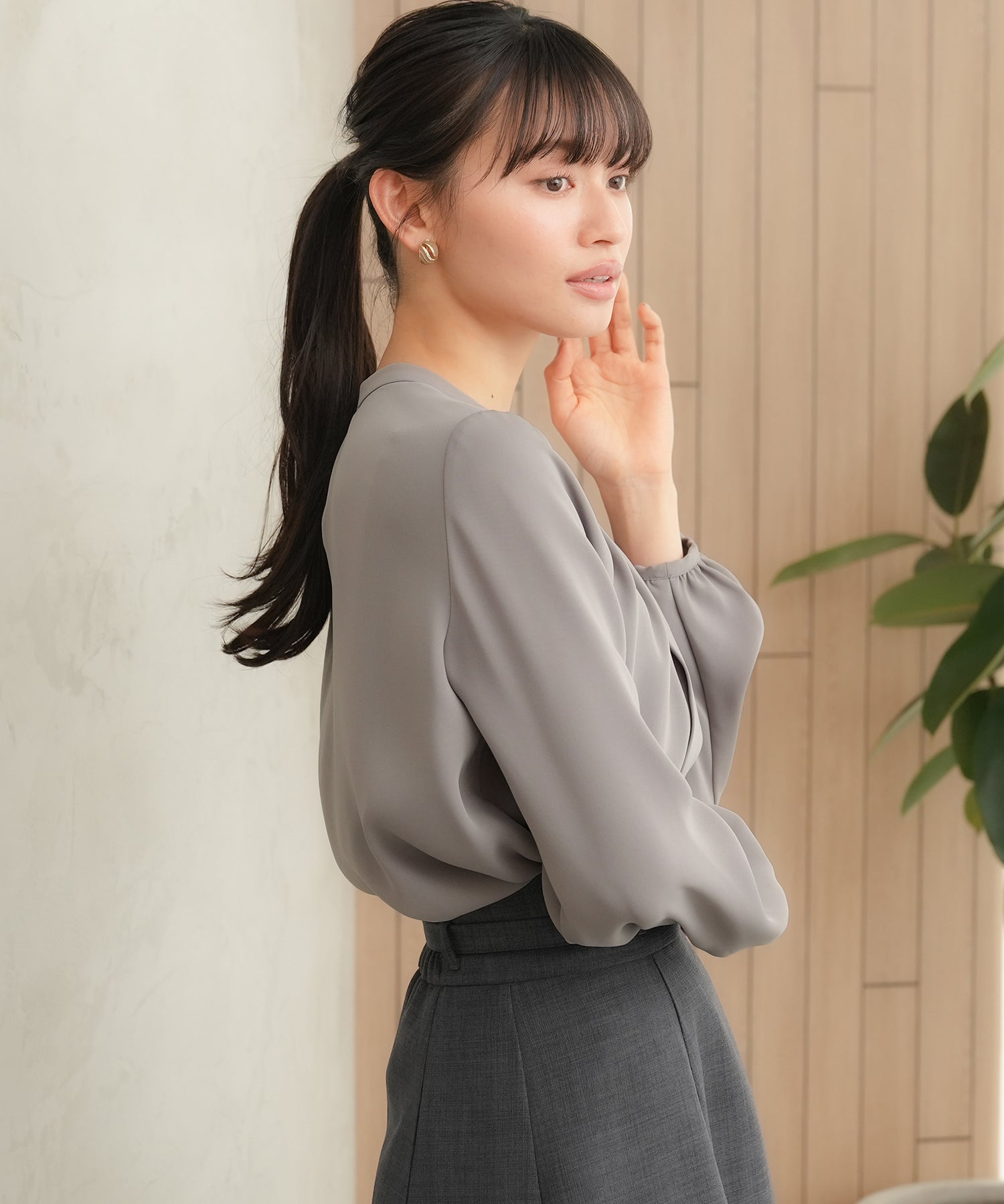 チャコール model:165cm 着用サイズ:M