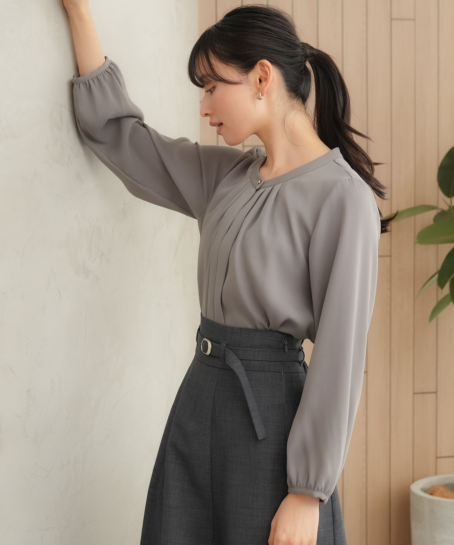 チャコール model:165cm 着用サイズ:M