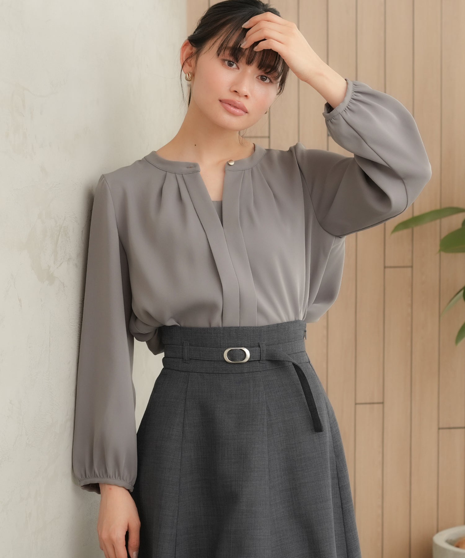 チャコール model:165cm 着用サイズ:M