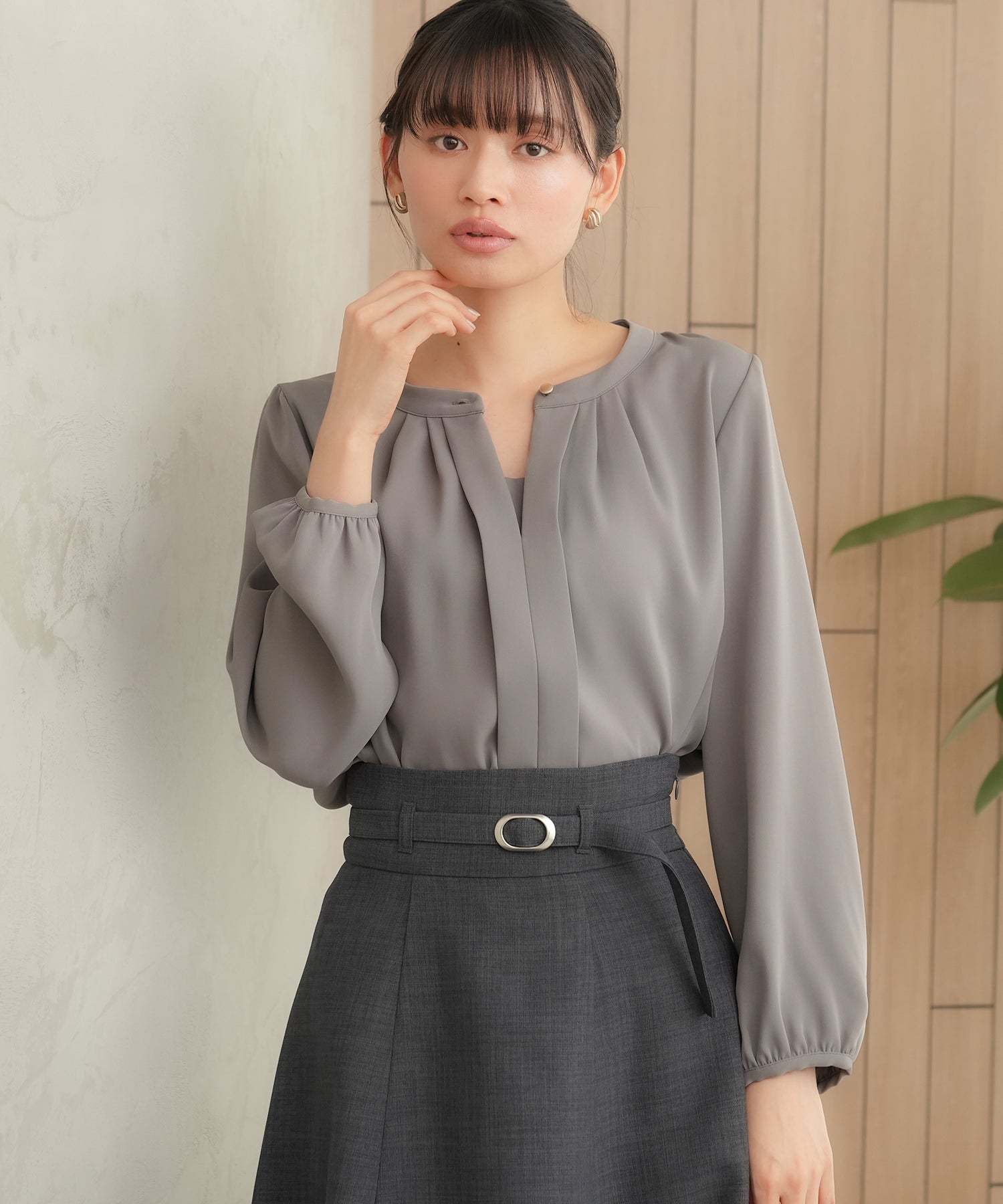 チャコール model:165cm 着用サイズ:M