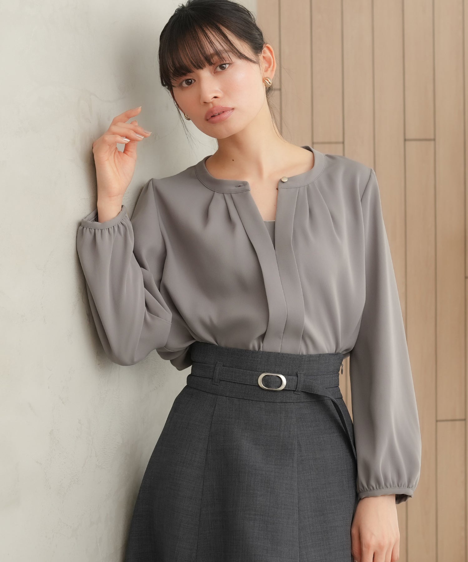 チャコール model:165cm 着用サイズ:M