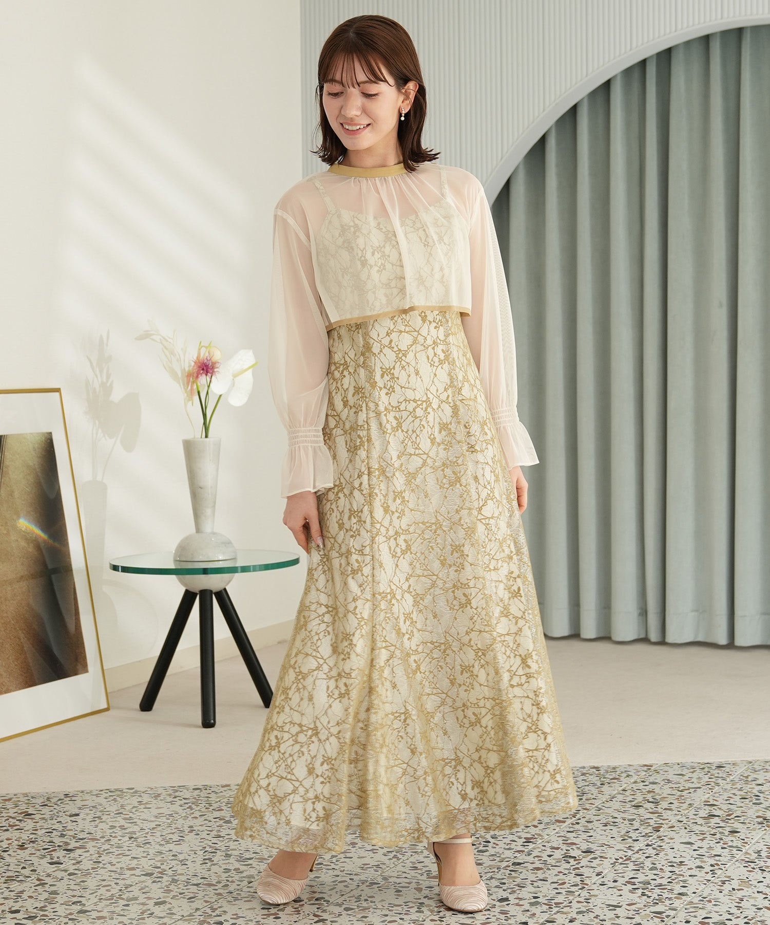 イエロー model:155cm 着用サイズ:M