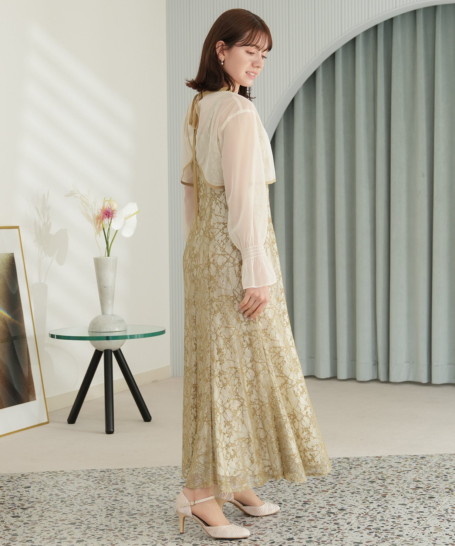 イエロー model:155cm 着用サイズ:M