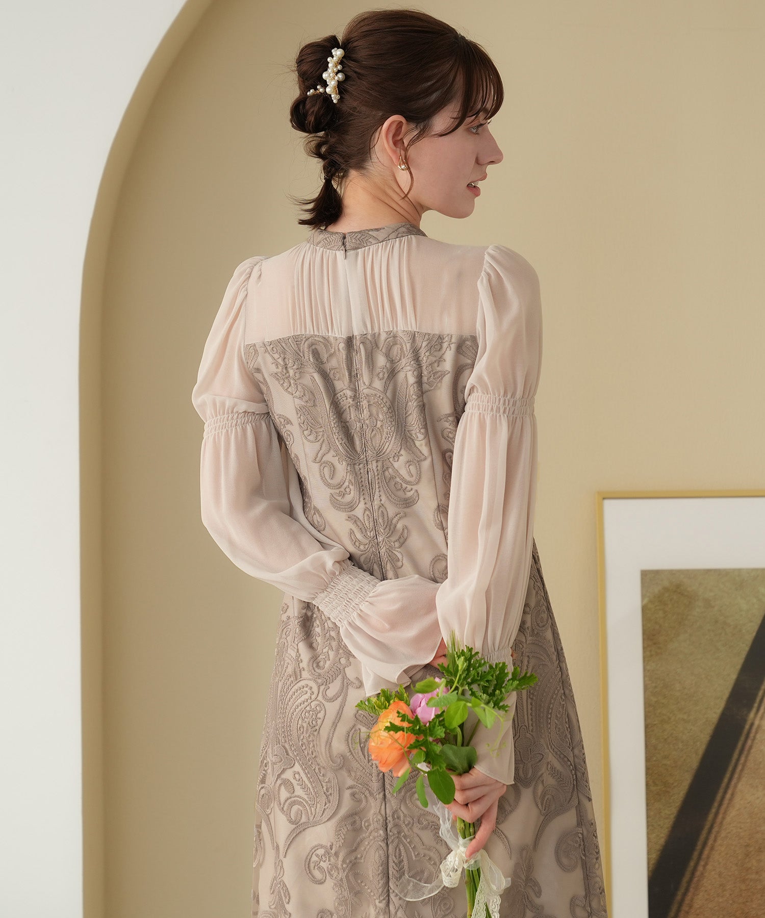 ベージュ model:155cm 着用サイズ:M