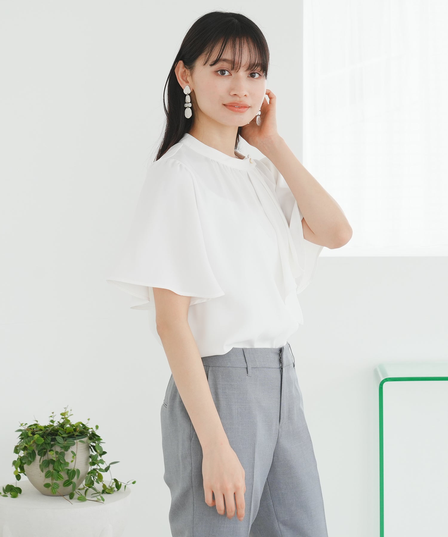 ホワイト model:165cm 着用サイズ:M