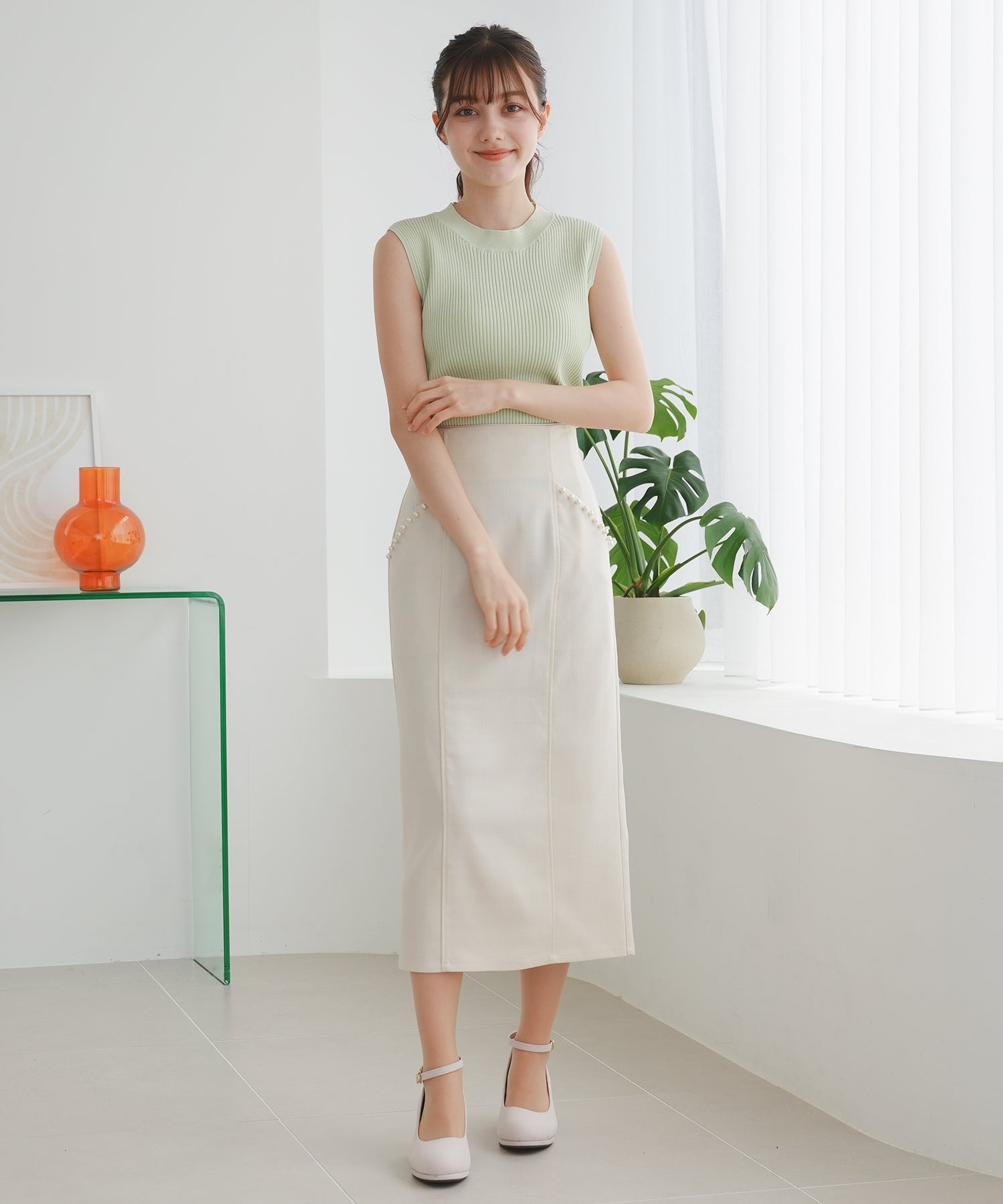 グリーン model:158cm 着用サイズ:S