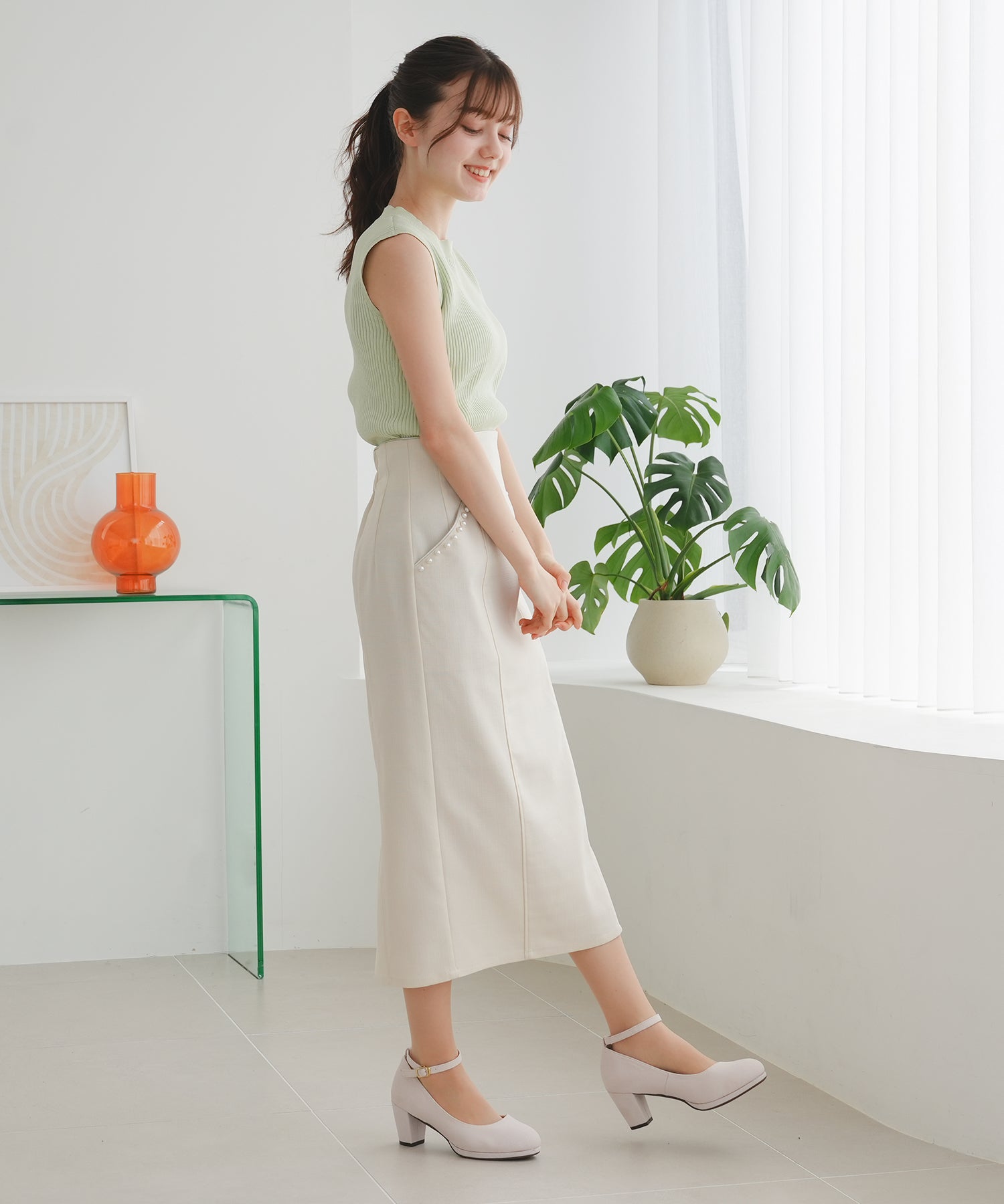 グリーン model:158cm 着用サイズ:S