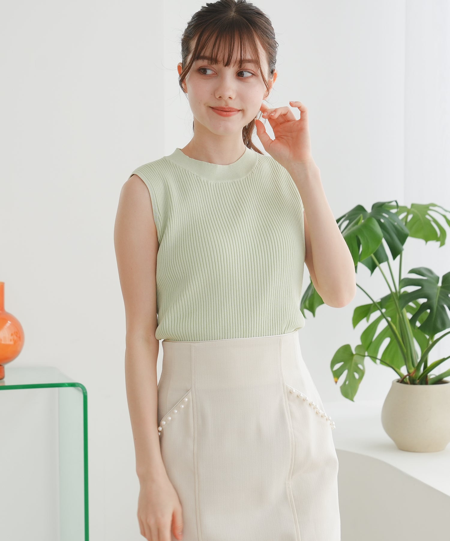 グリーン model:158cm 着用サイズ:S