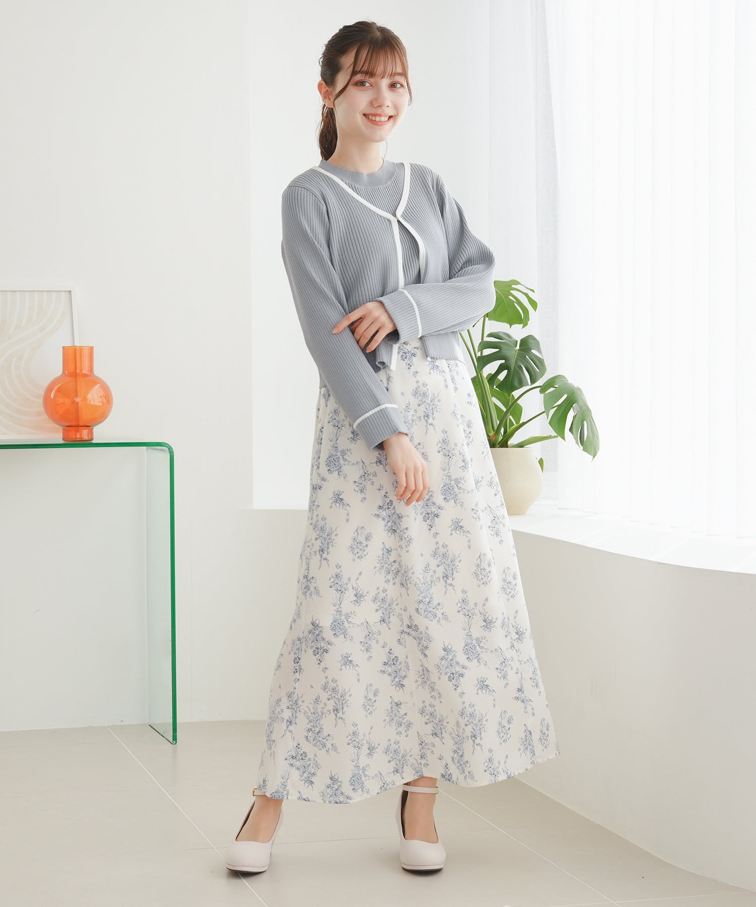 ライトグレー model:158cm 着用サイズ:S