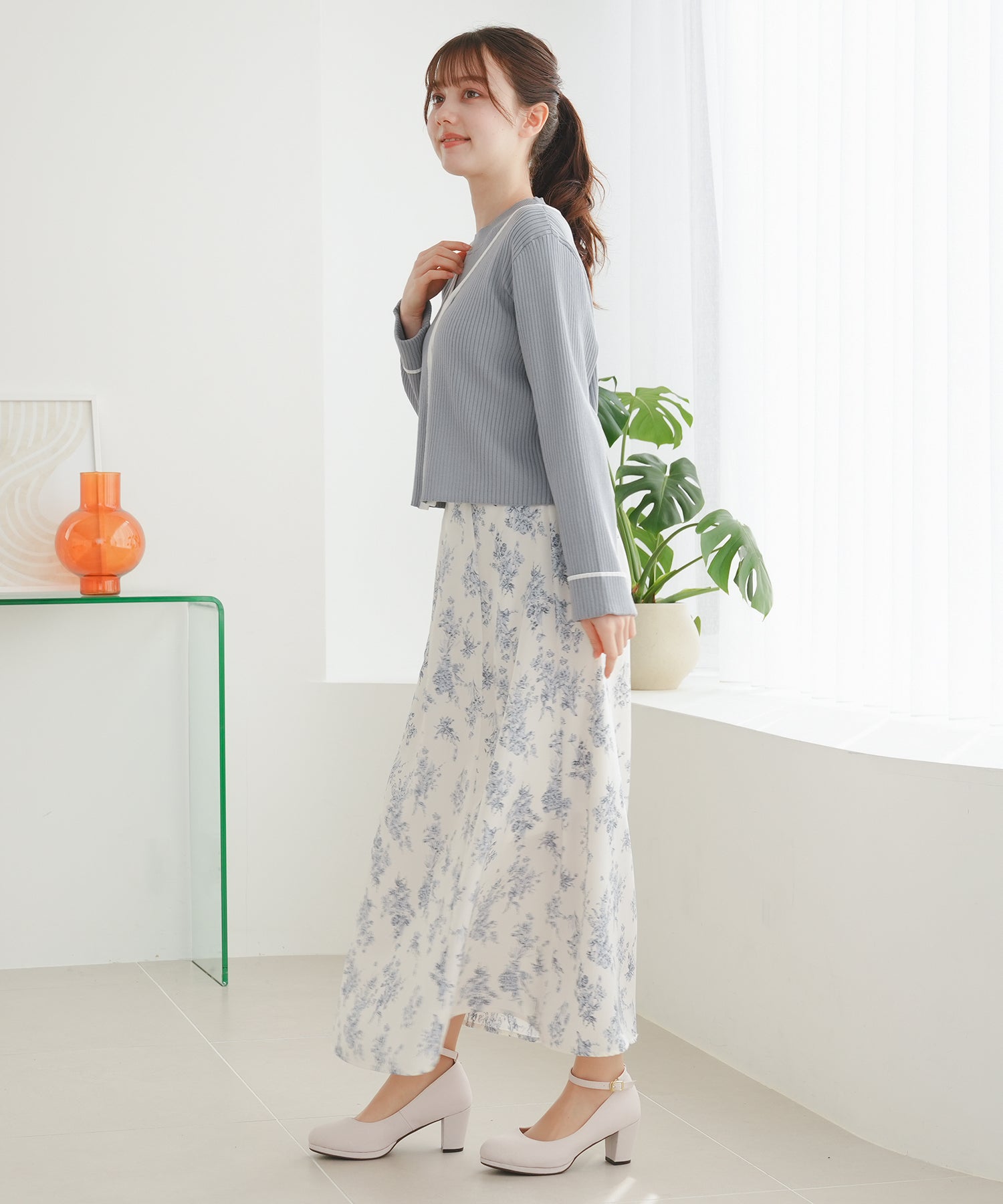 ライトグレー model:158cm 着用サイズ:S