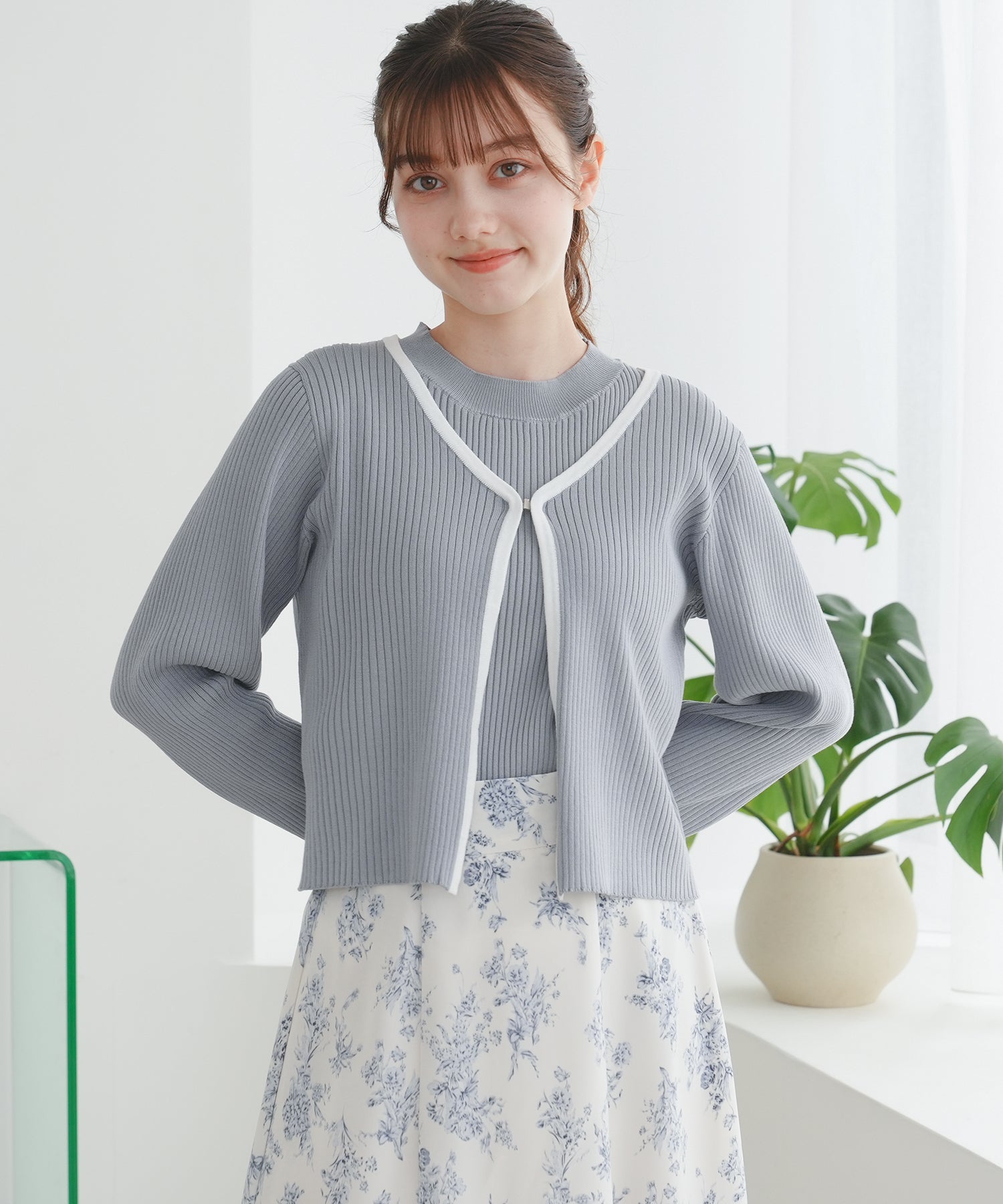 ライトグレー model:158cm 着用サイズ:S