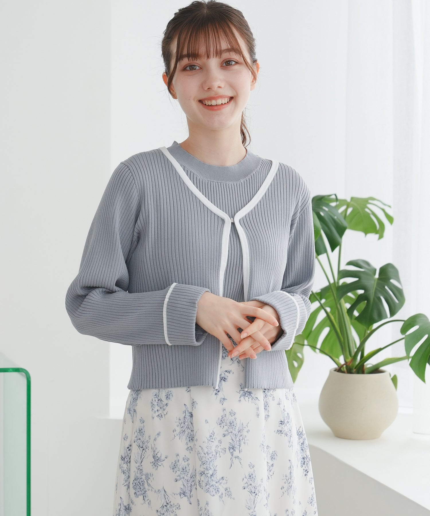 ライトグレー model:158cm 着用サイズ:S