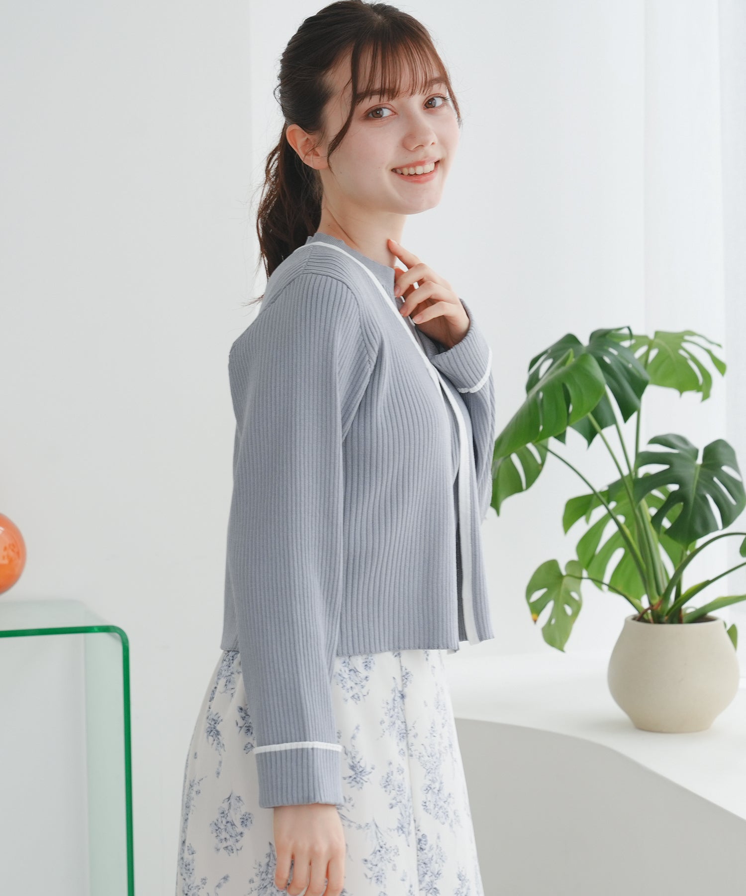 ライトグレー model:158cm 着用サイズ:S