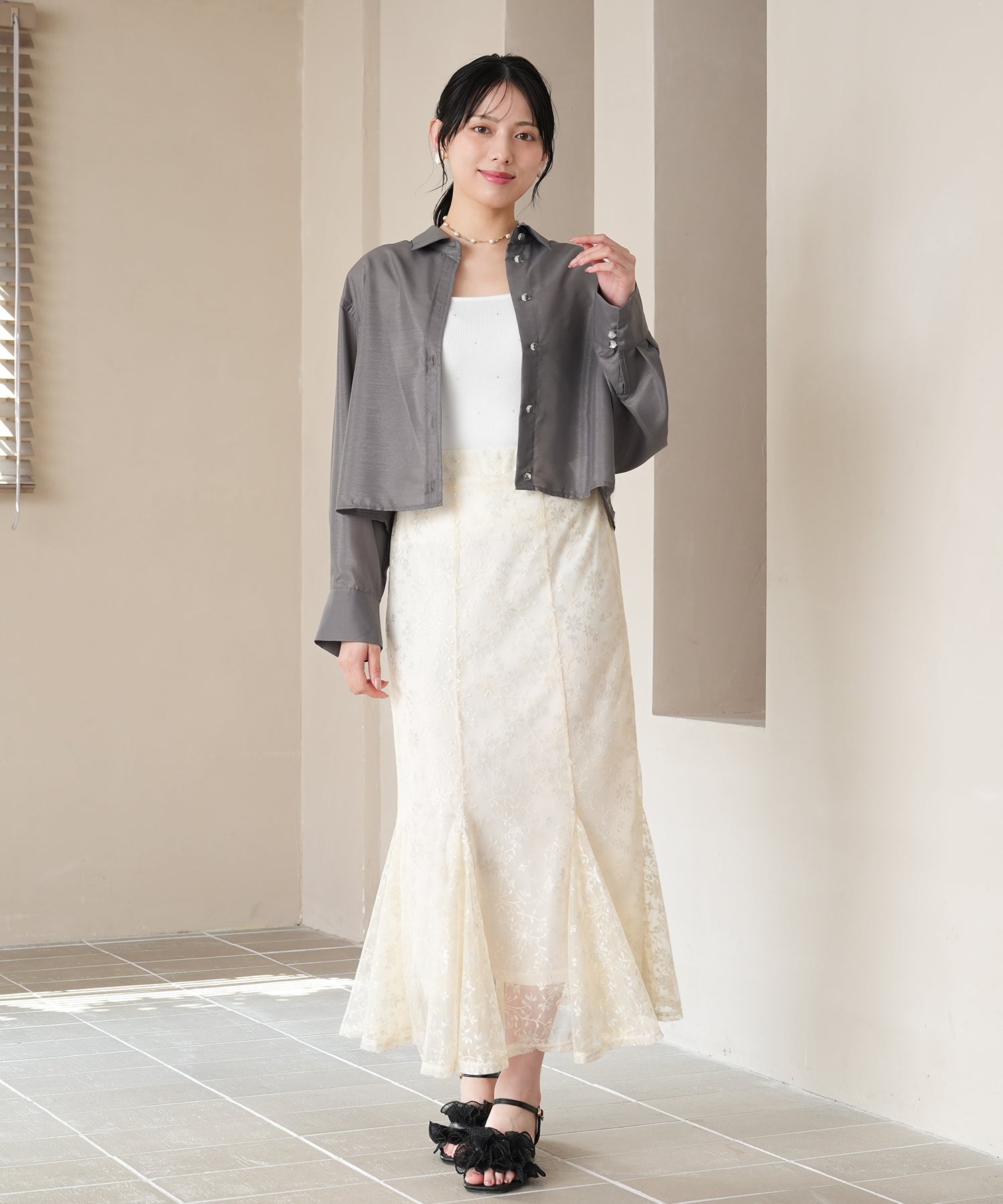 チャコール model:164㎝ 着用サイズ:M