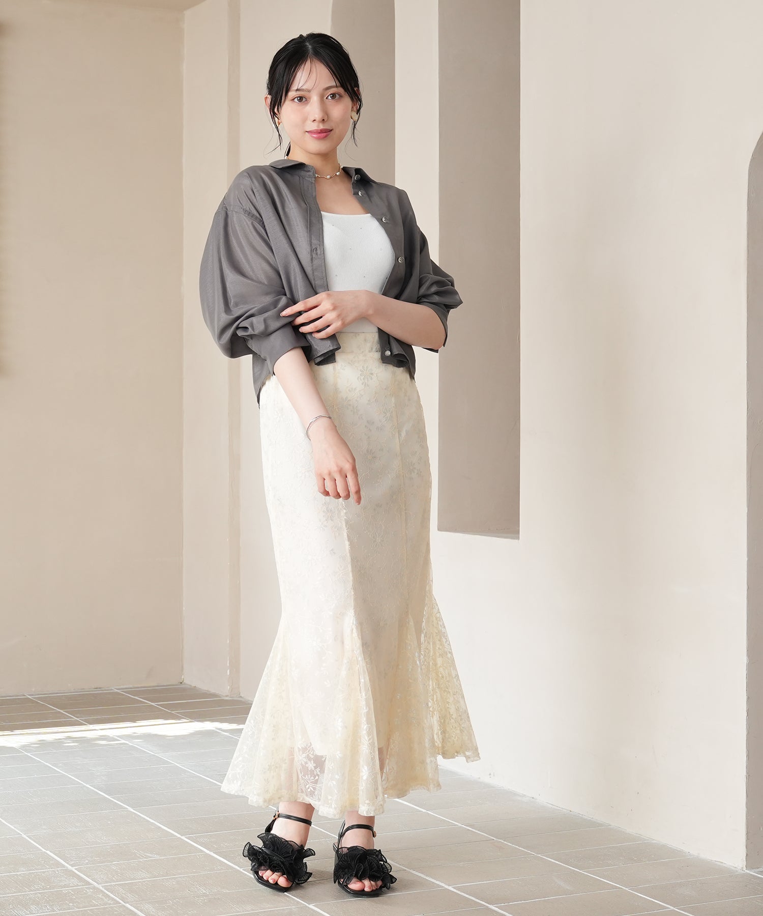 チャコール model:164㎝ 着用サイズ:M