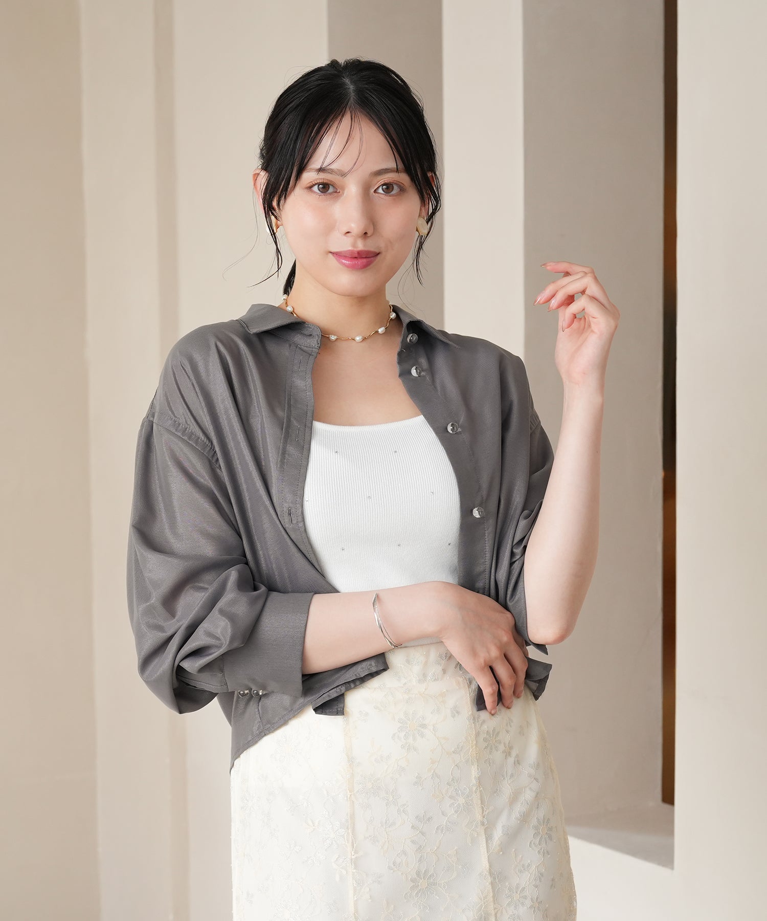 チャコール model:164㎝ 着用サイズ:M