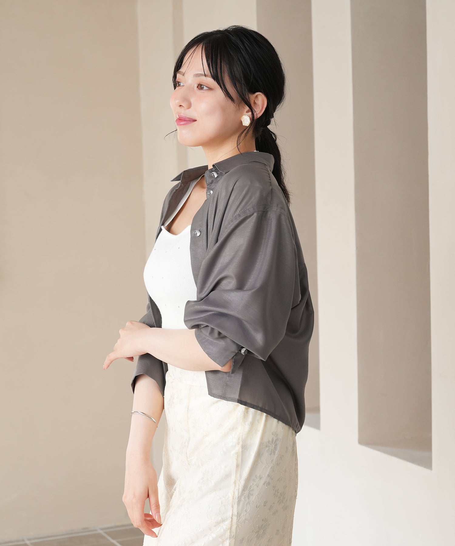 チャコール model:164㎝ 着用サイズ:M