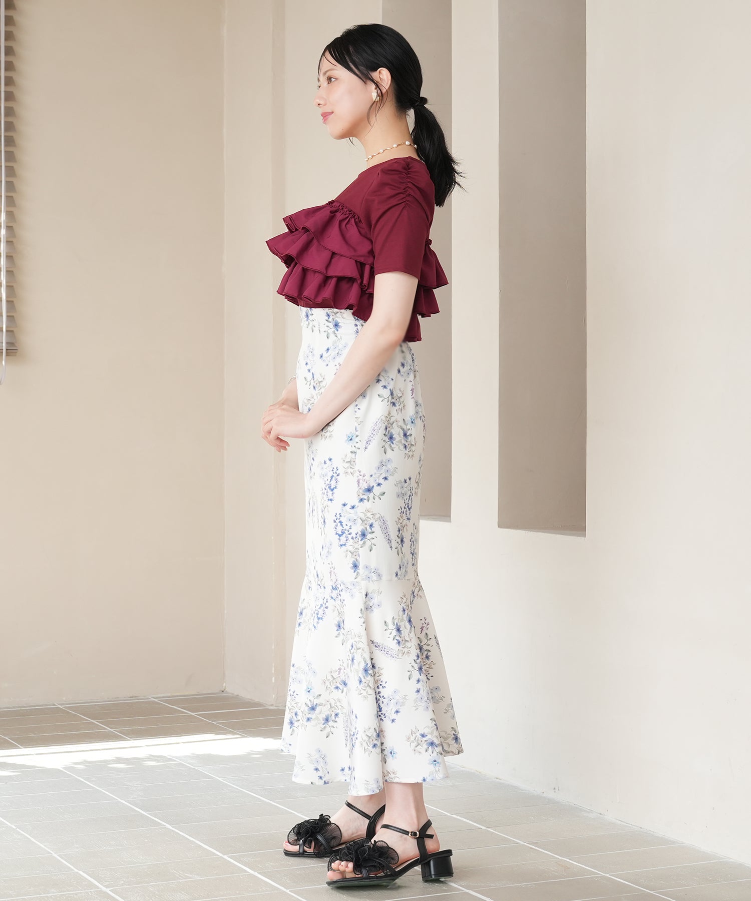 ブルー model:164 着用サイズ:M