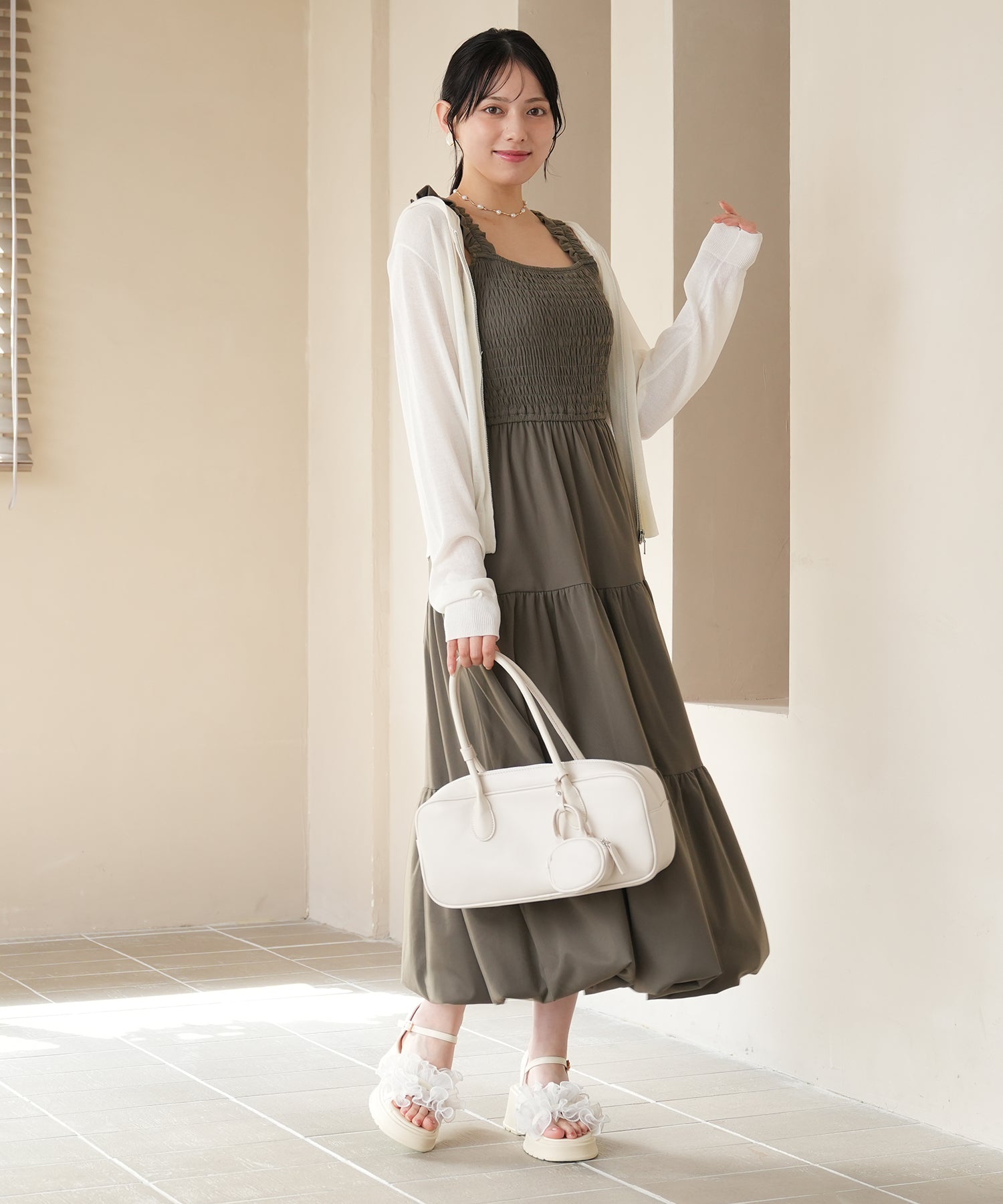 ホワイト model:164 着用サイズ:M